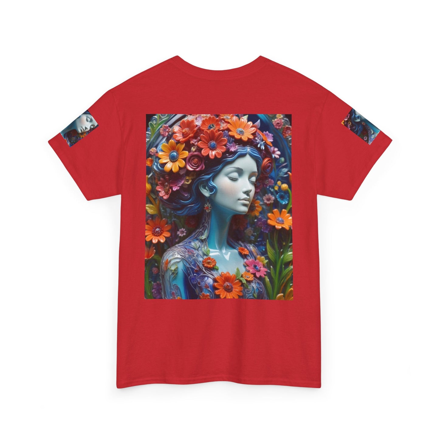 Floral Goddess T‑Shirt — Vibrant Flower Crown Art Tee
