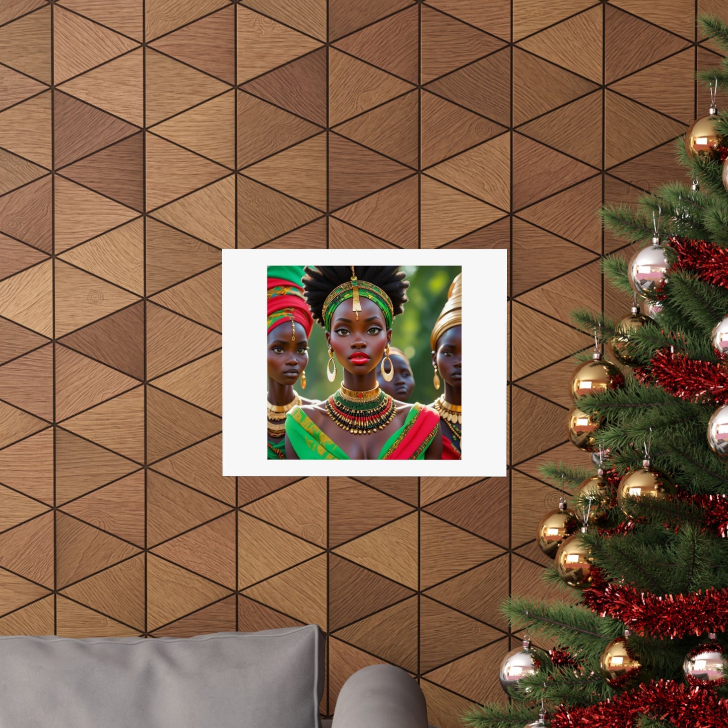 African Queen Matte Poster — Vibrant Cultural Wall Art