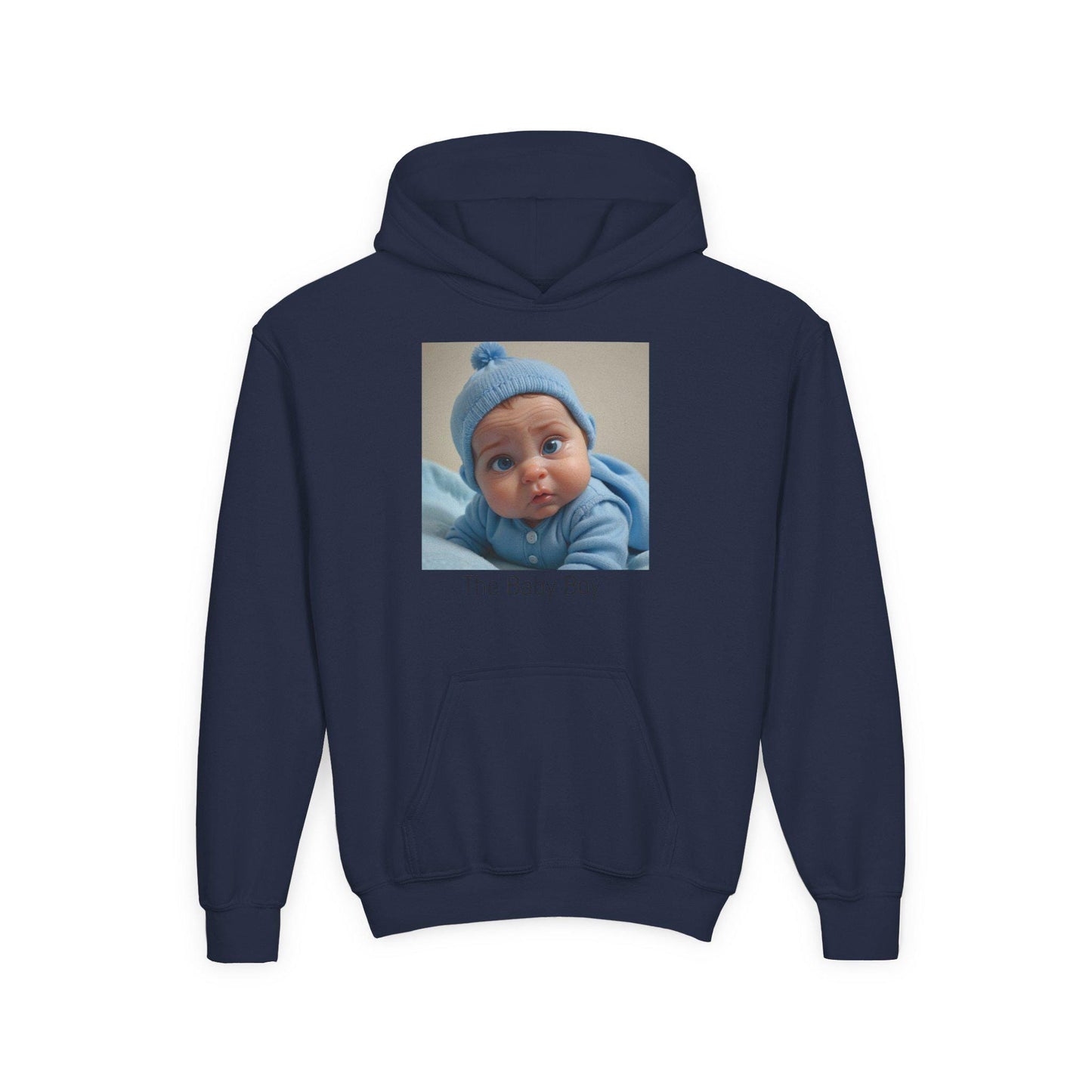 Personalized Baby Boy Hoodie: Kids Cotton-Poly Blend Sweatshirt