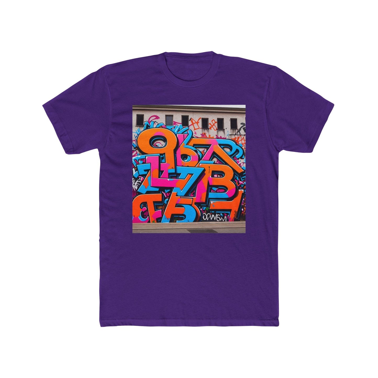 Colorful Graffiti Art Tee: Unisex Cotton Streetwear Shirt