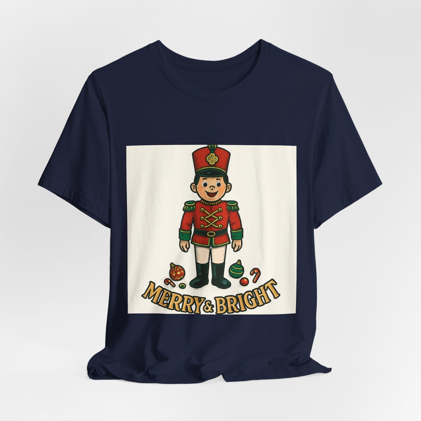 Nutcracker Christmas T‑Shirt — "Merry & Bright" Holiday Tee
