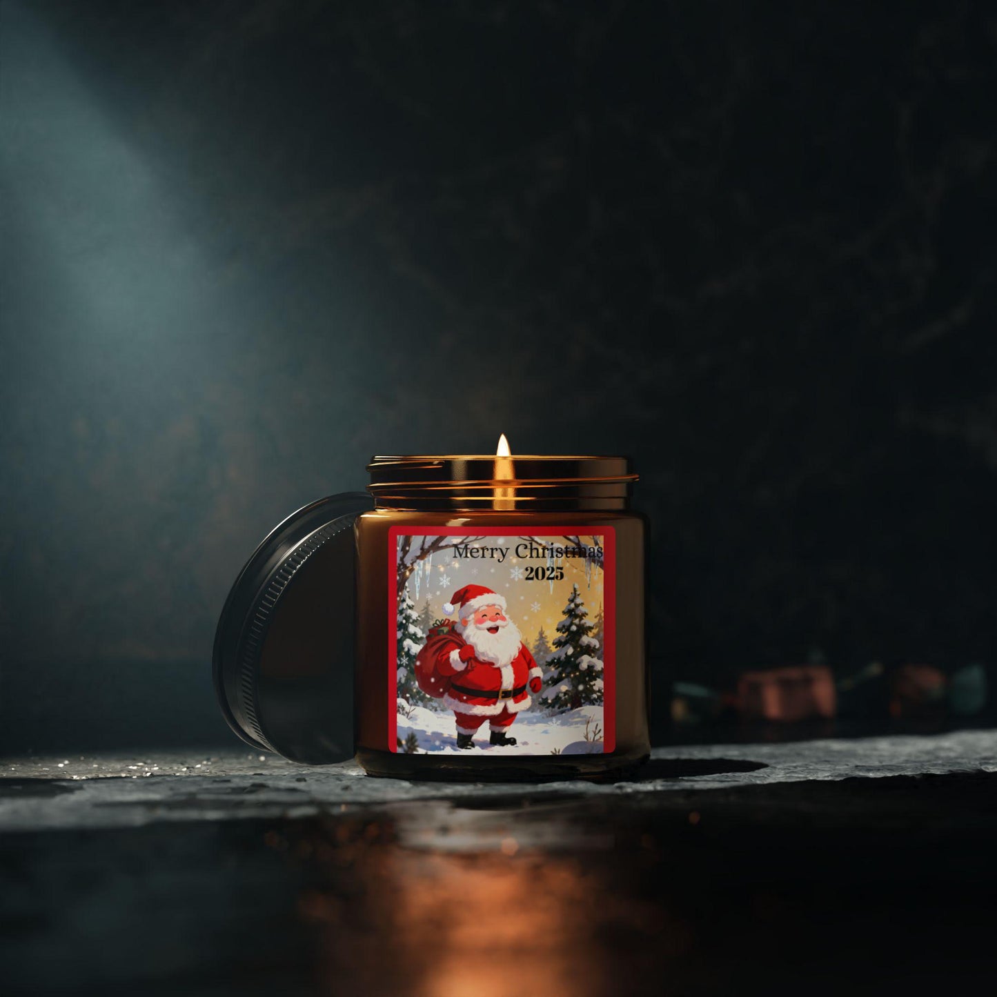 Christmas Scented Soy Candle, Holiday Decor, Gift for Her, Festive Home Fragrance, Merry Christmas 2023