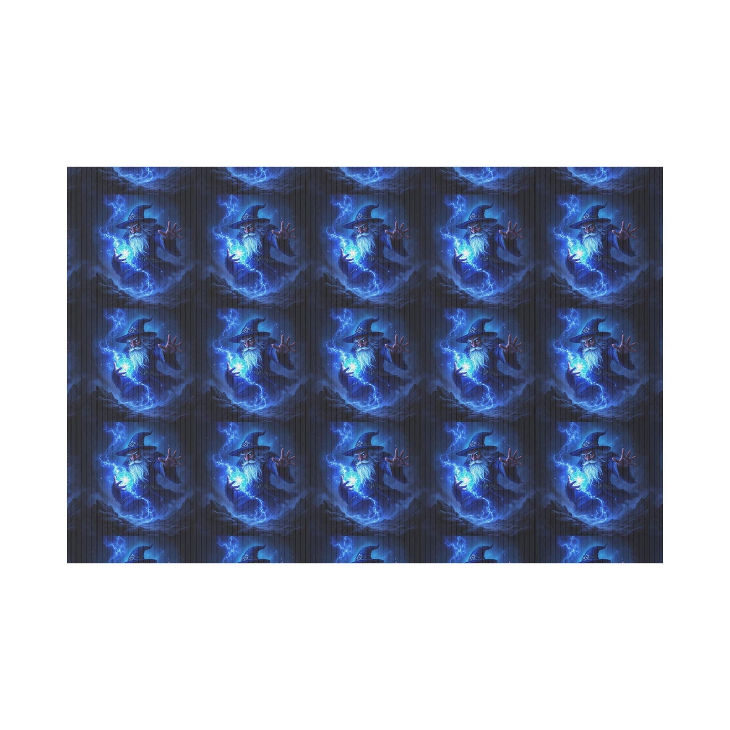 Electric Blue Wizard Yard Sign: Personalized Outdoor Decoration