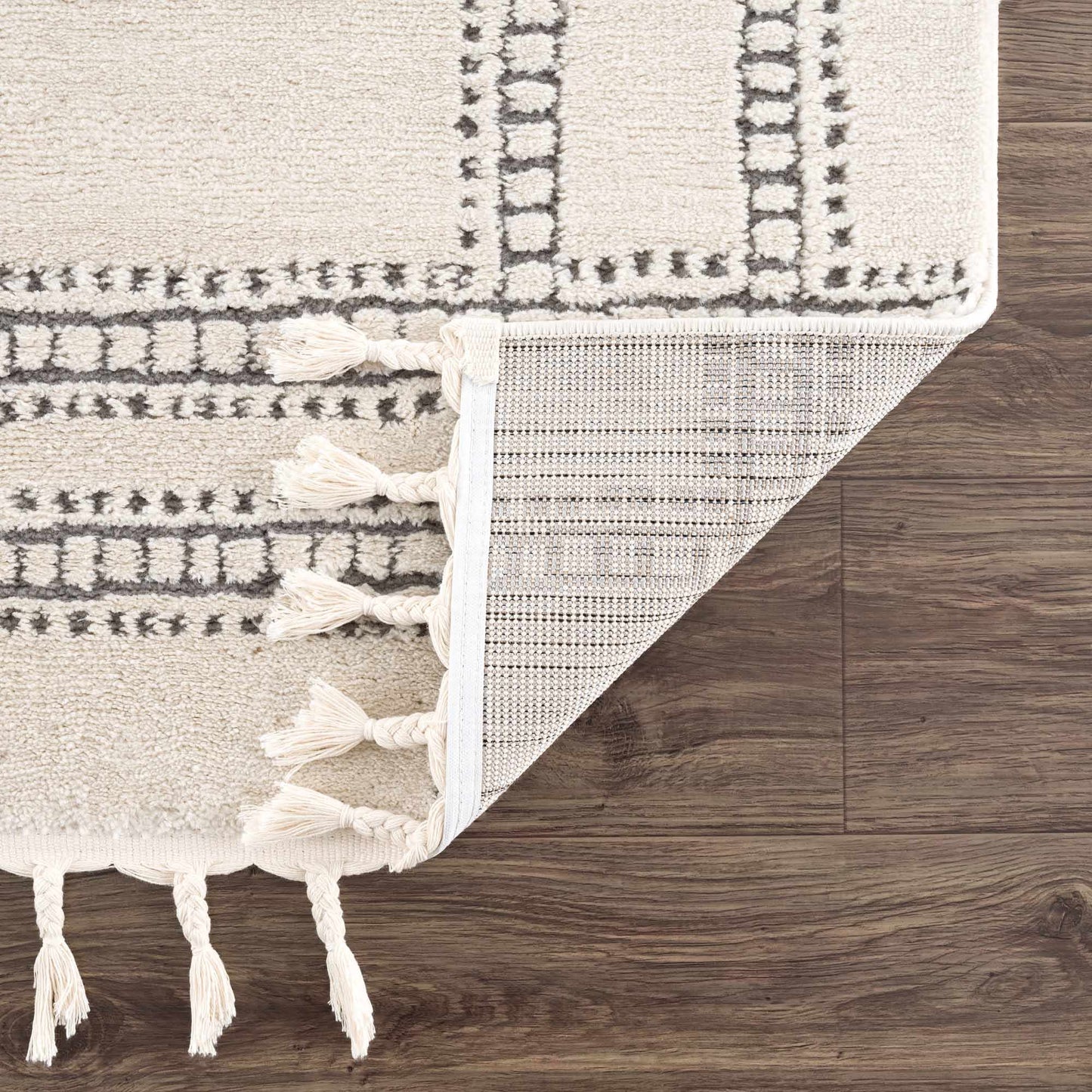 Ryuu Ivory & Gray Area Rug-4