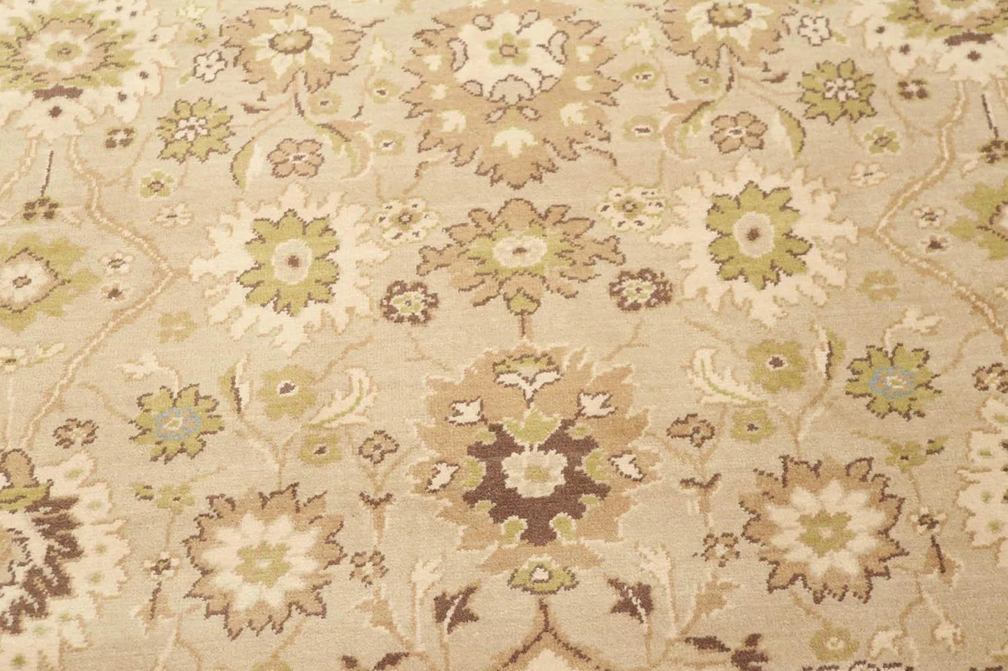 9' x 12' Traditional Oushak Hand Knotted Area Rug Carpet 100% wool Beige