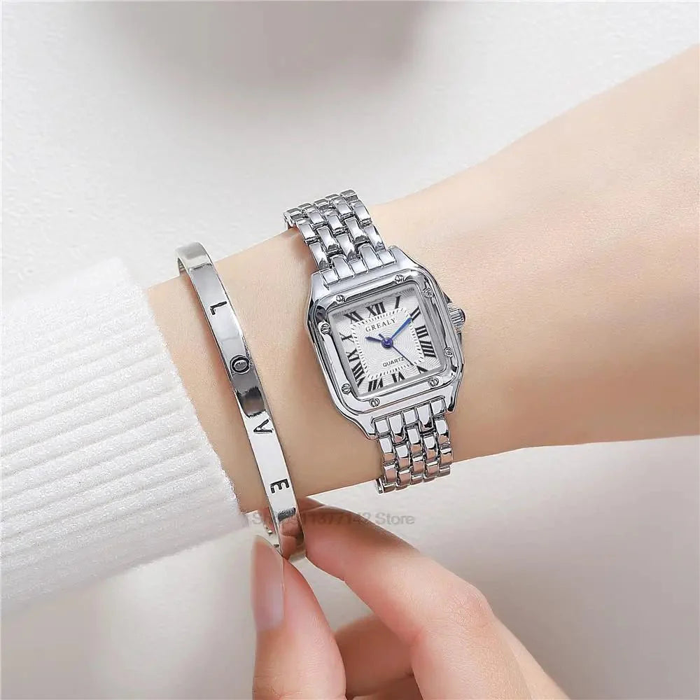 Women’s Luxury Roman Numerals Square Watch