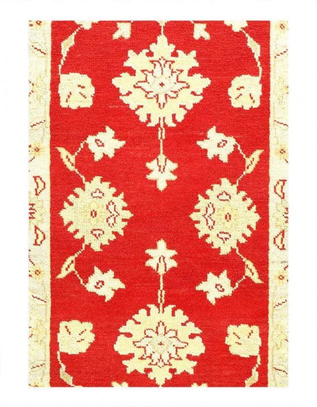 Canvello Fine Hand Knotted Oushak Design runner 2'5'' X 9'11''