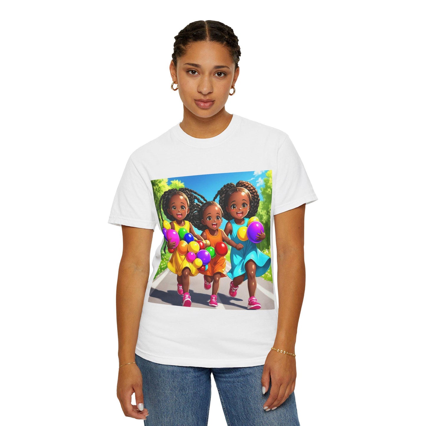 Kids Graphic T-Shirt: Colorful Playful Design, Summer Cotton Tee