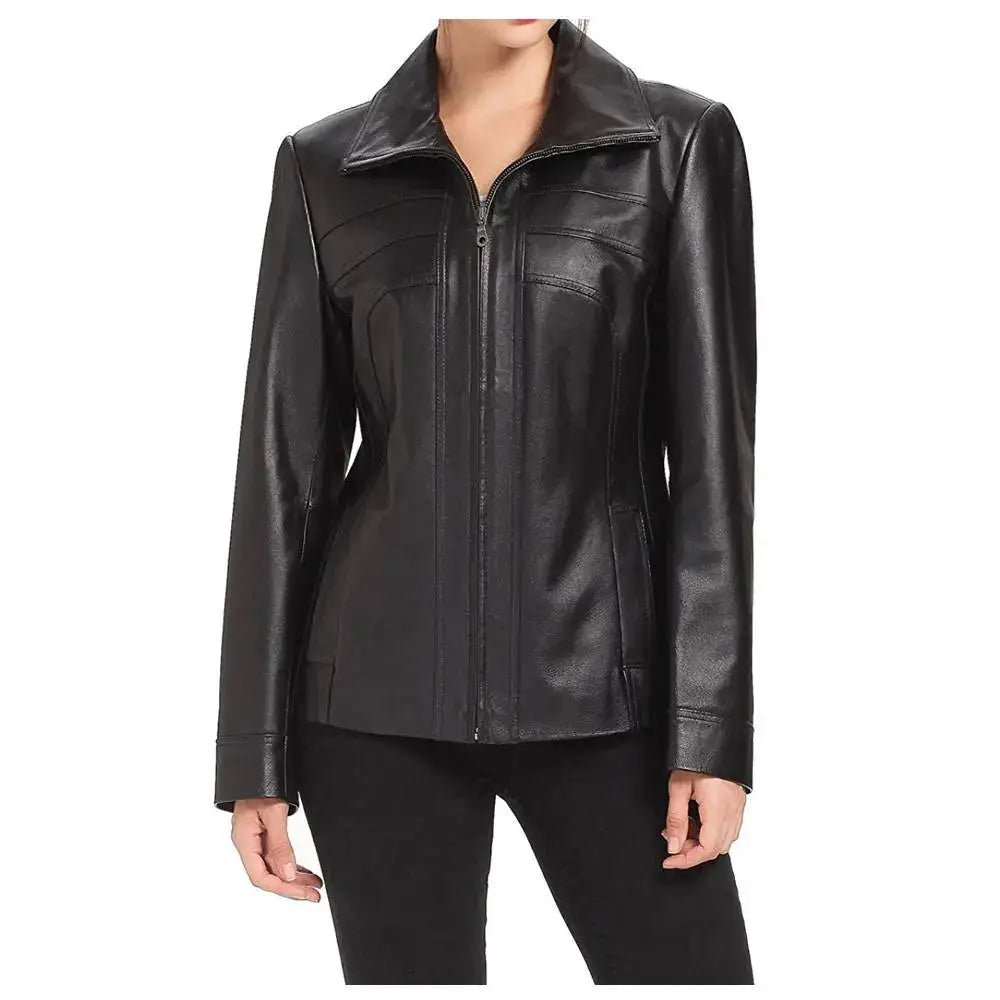 Women’s Leather Biker Jacket
