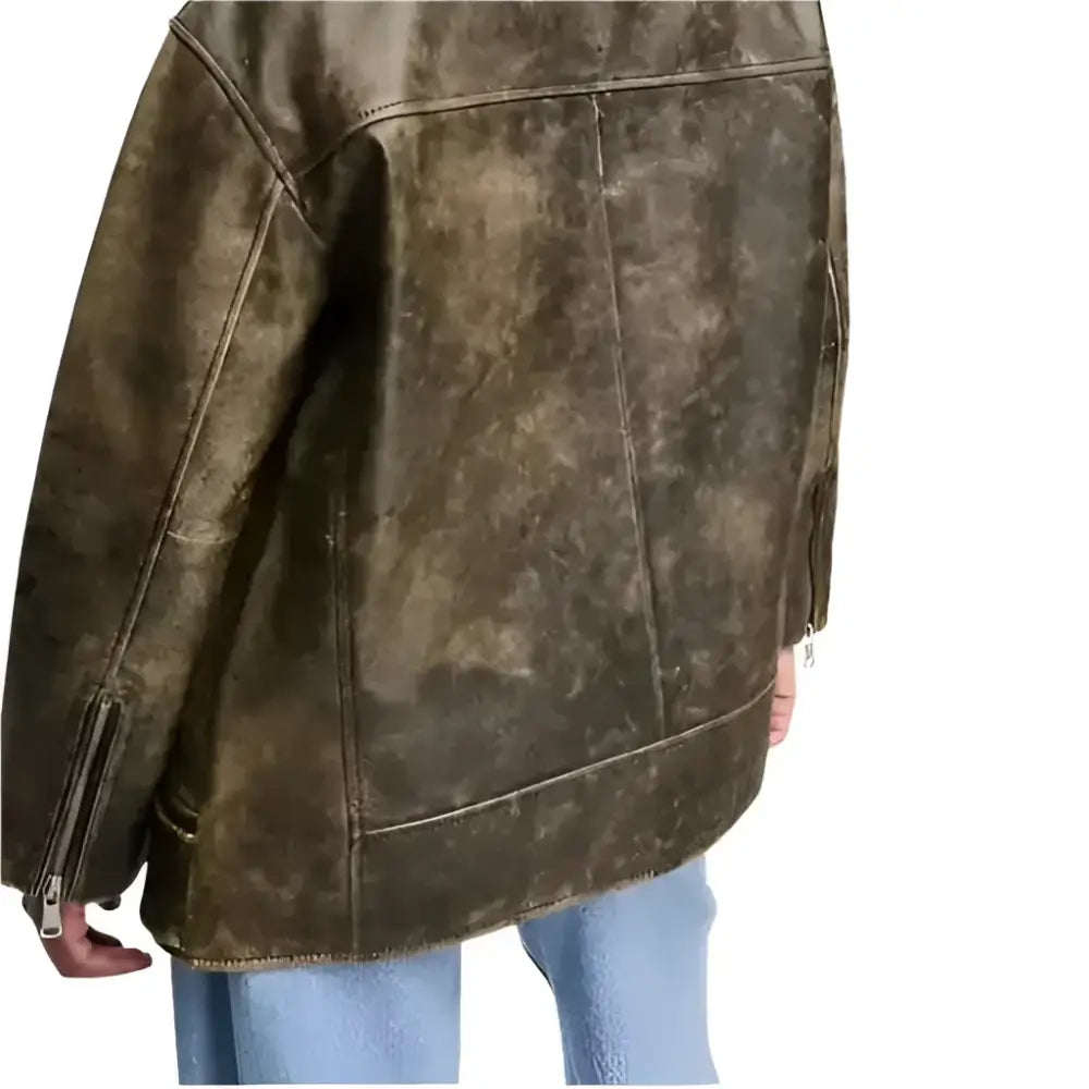 Women’s Vintage Distressed Leather Jacket