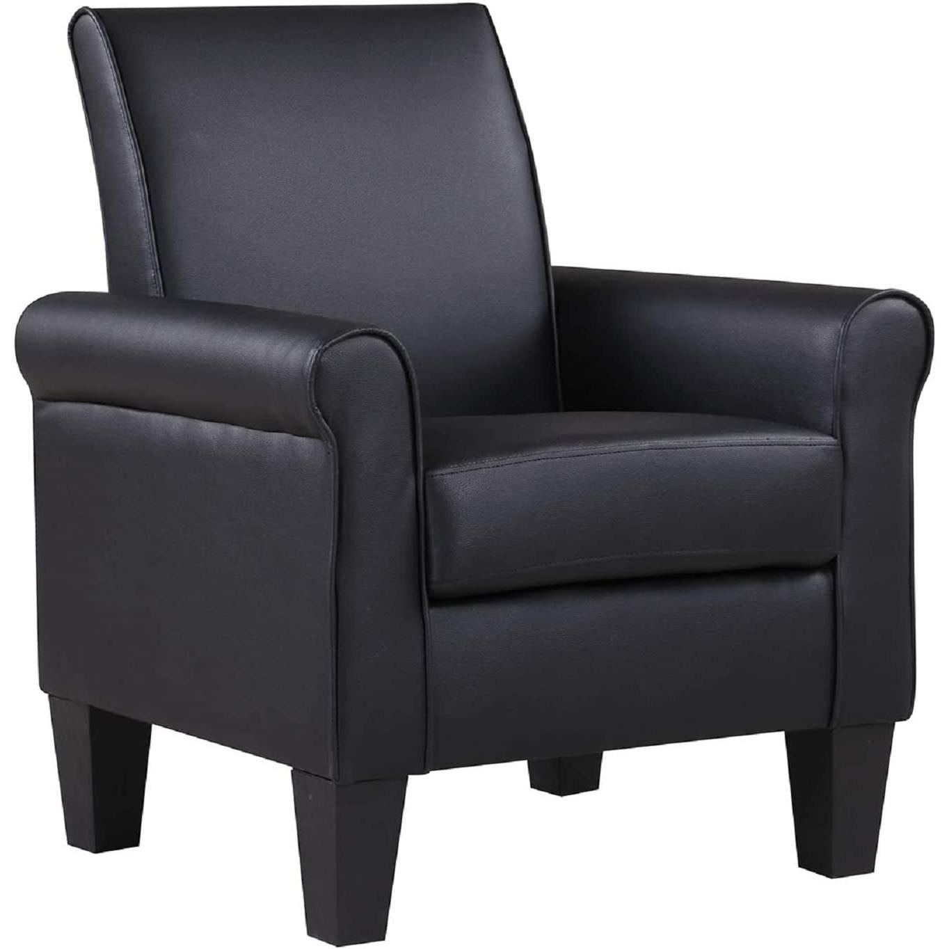 Black Accent Chair Modern Design For Living Room Furniture-3
