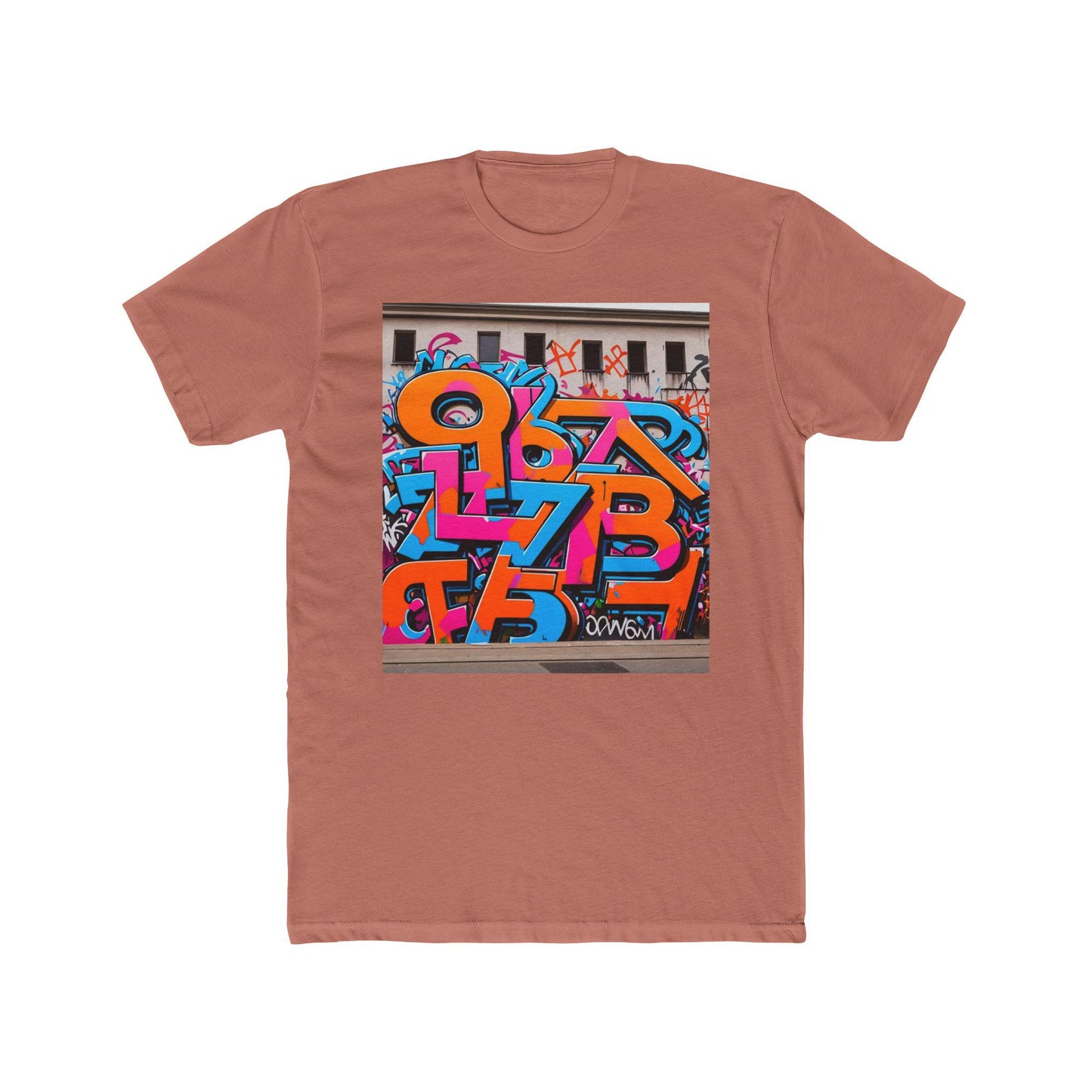 Colorful Graffiti Art Tee: Unisex Cotton Streetwear Shirt