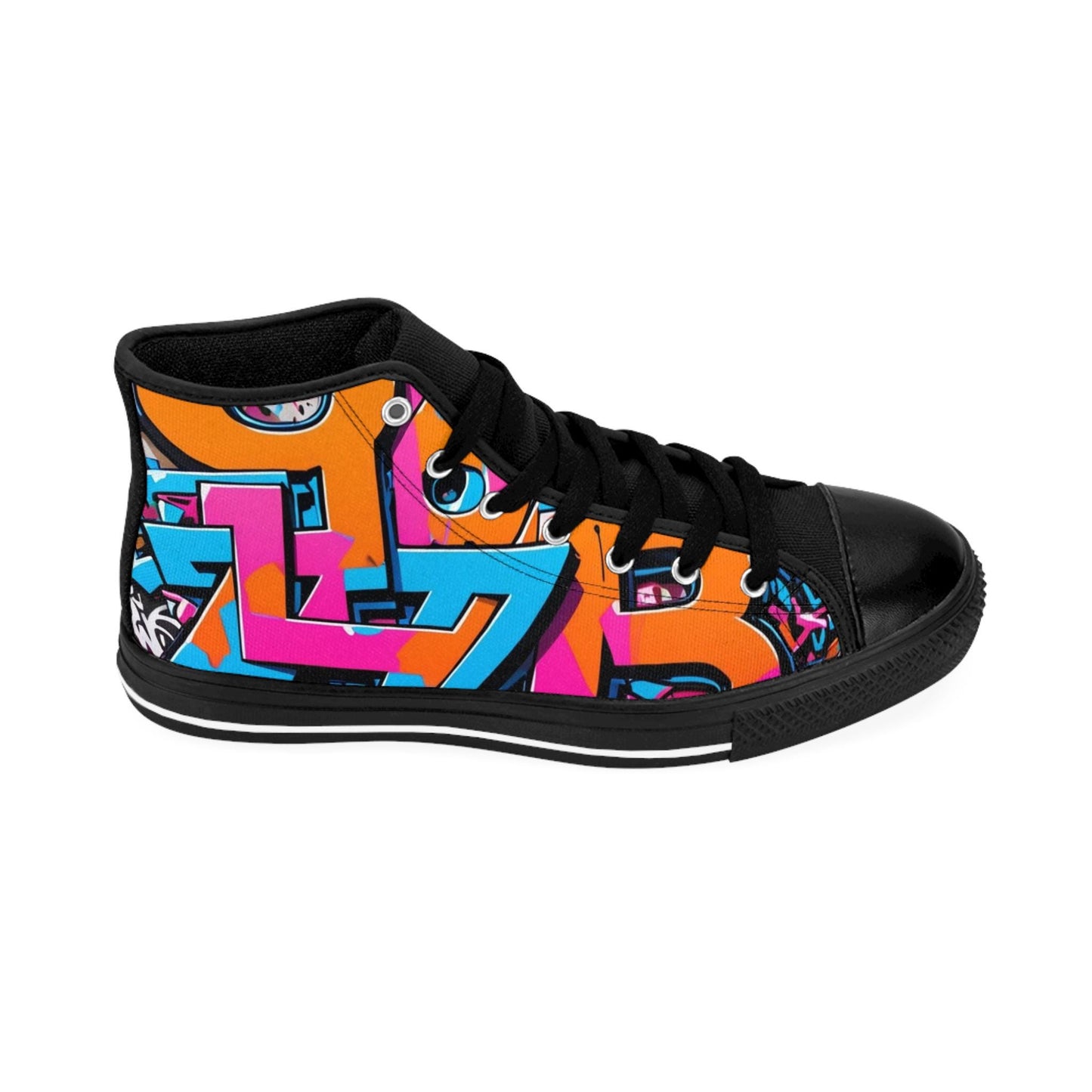 Vibrant High-Top Sneakers: Women's Nylon Canvas Athletic Shoes