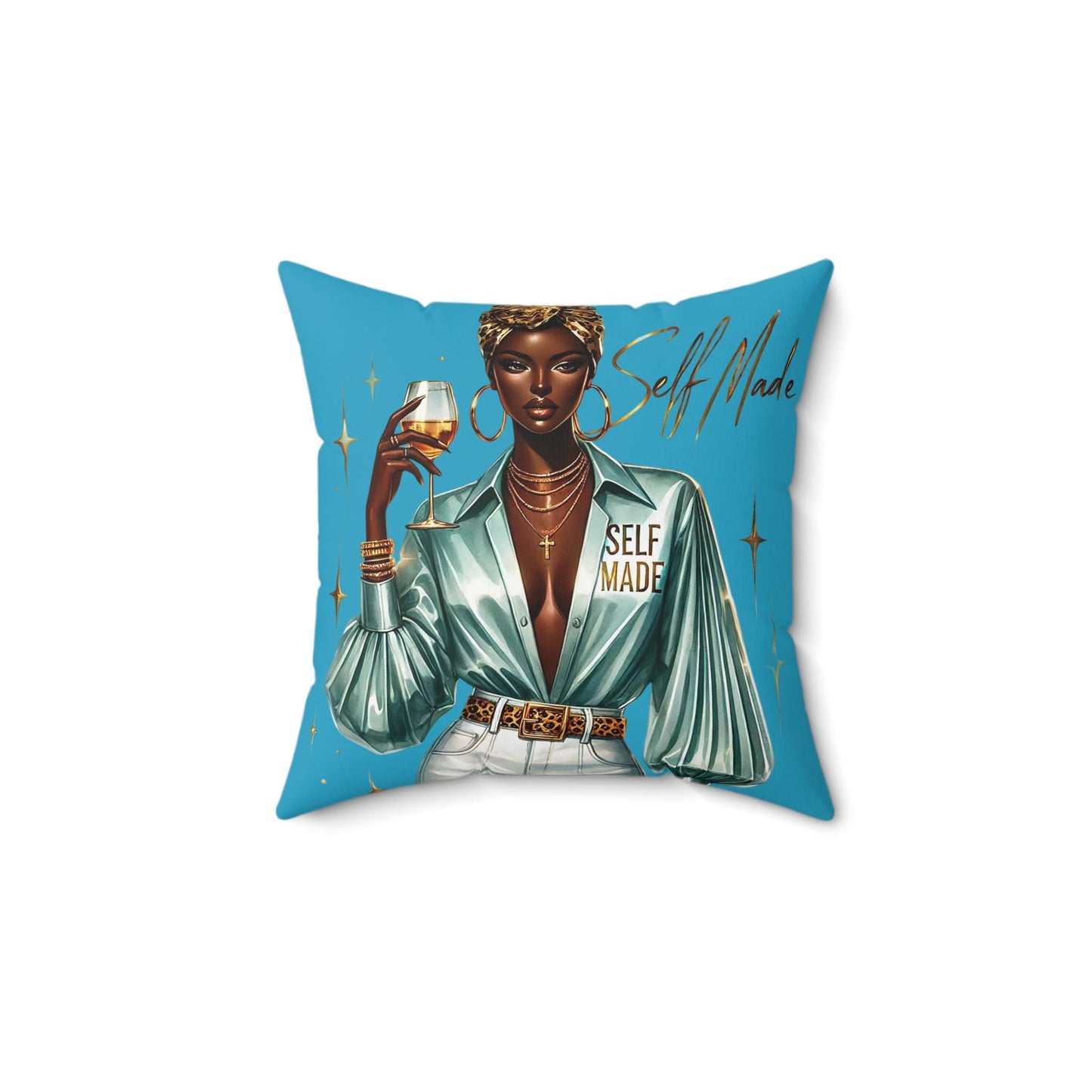 Chic Inspirational Throw Pillow, Self Made Decor, Home Accent Cushion, Gift for Entrepreneurs, Modern Living Room Decoration, Stylish [...]