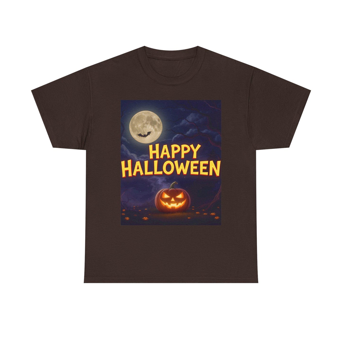 Halloween Pumpkin Graphic Tee: Unisex Heavy Cotton Shirt