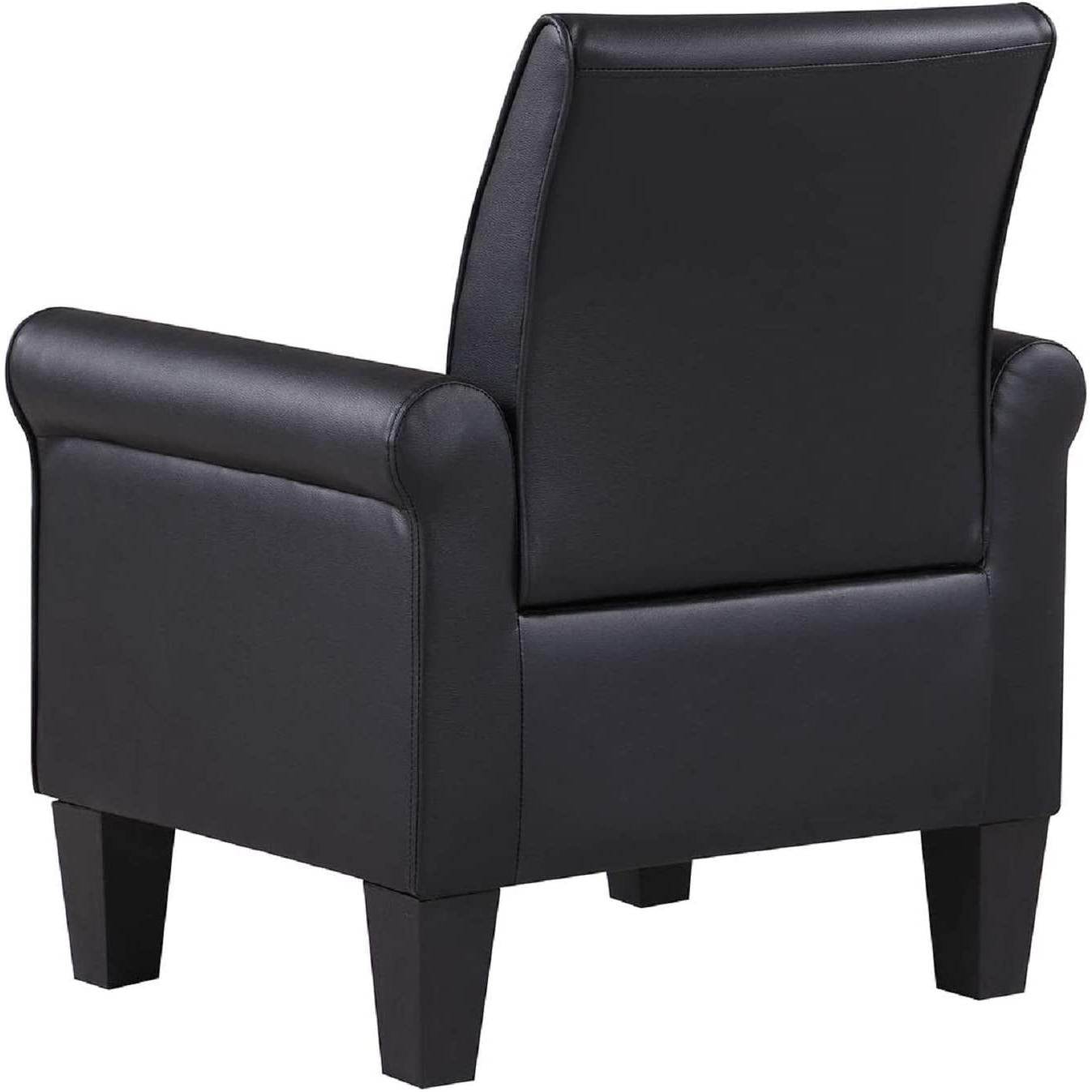 Black Accent Chair Modern Design For Living Room Furniture-4