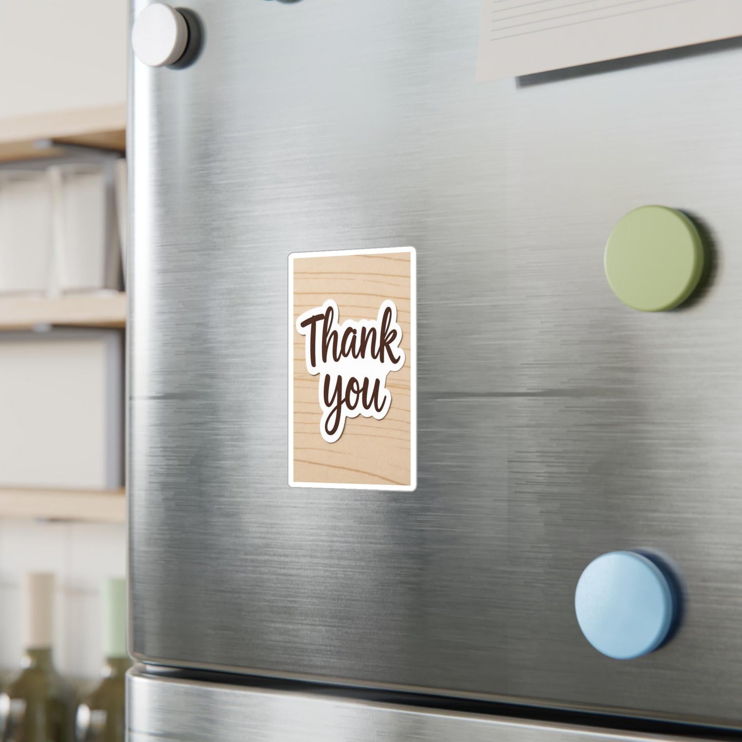 Thank You White Vinyl Decals: Satin Finish Stickers