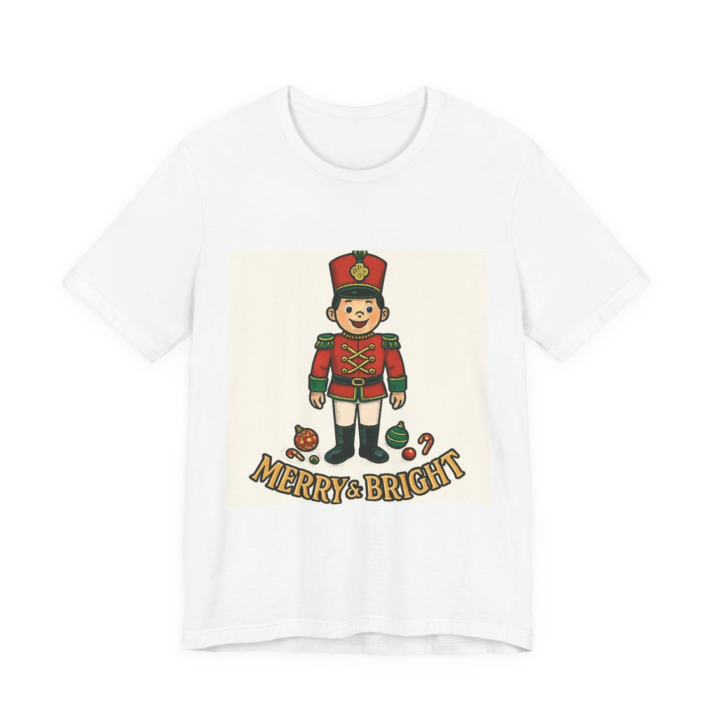 Nutcracker Christmas T‑Shirt — "Merry & Bright" Holiday Tee