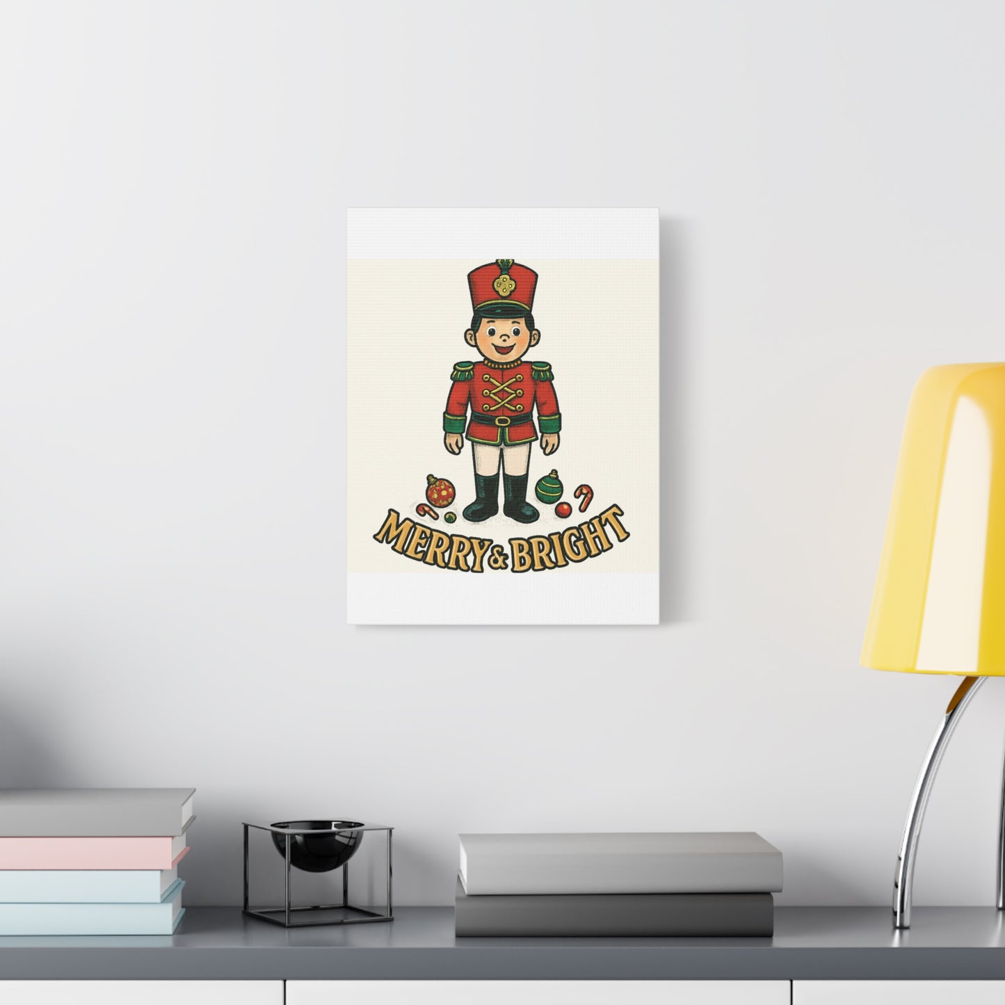 Nutcracker Soldier Matte Canvas Wall Art — Merry & Bright Holiday Decor