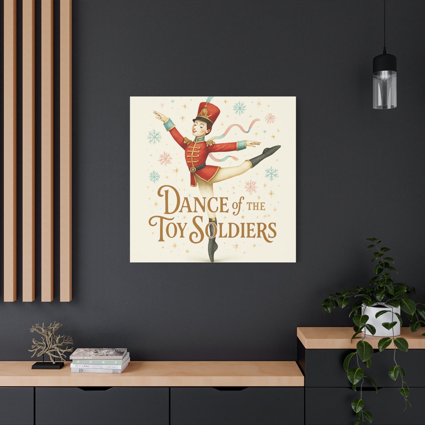Dance of the Toy Soldiers Canvas Wall Art — Vintage Nutcracker Ballet Print