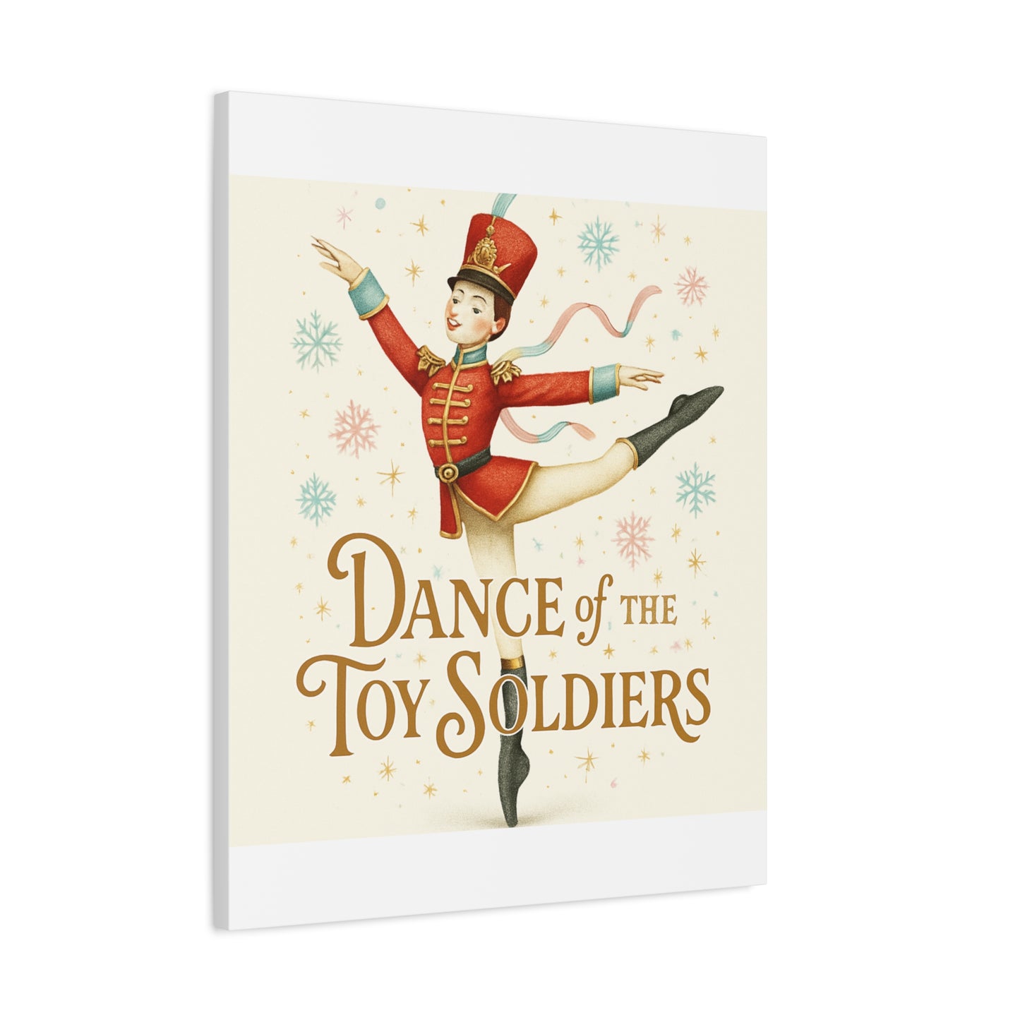 Dance of the Toy Soldiers Canvas Wall Art — Vintage Nutcracker Ballet Print