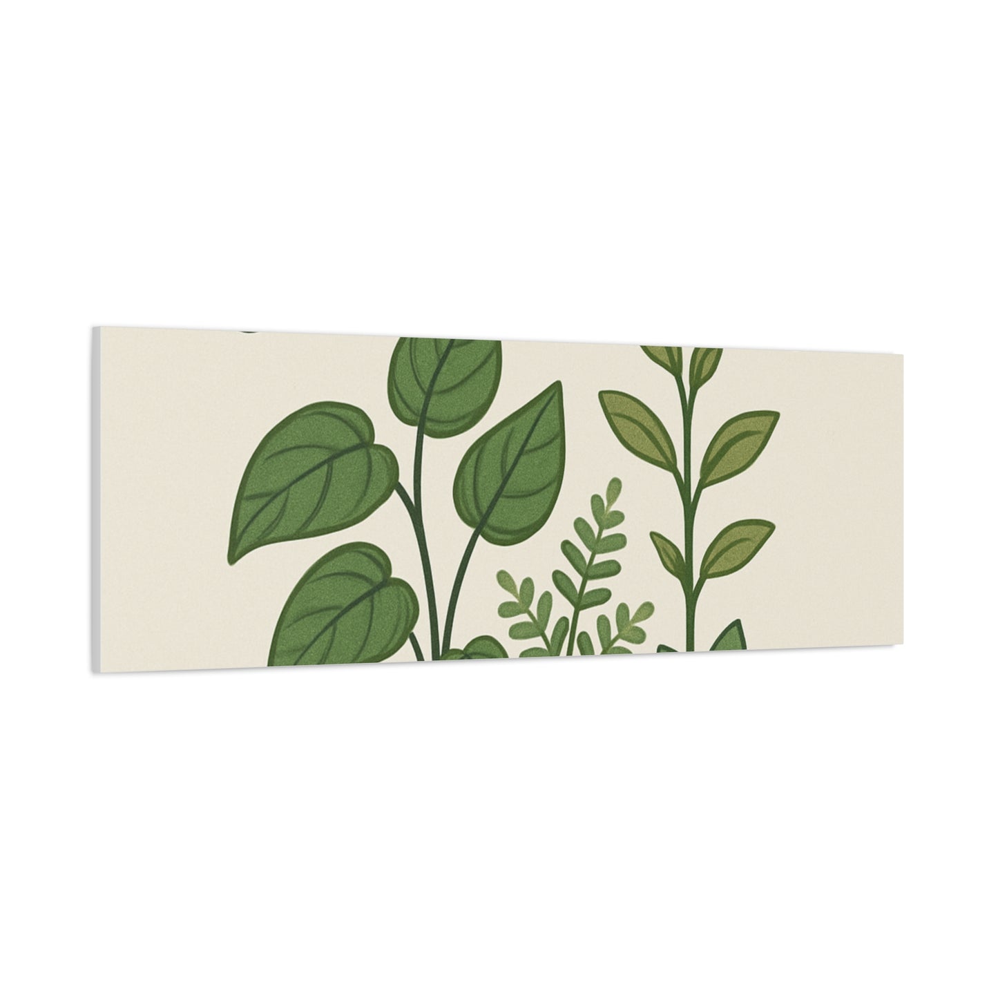 Grow Through It Canvas Wall Art — Botanical Inspirational Quote Matte Print