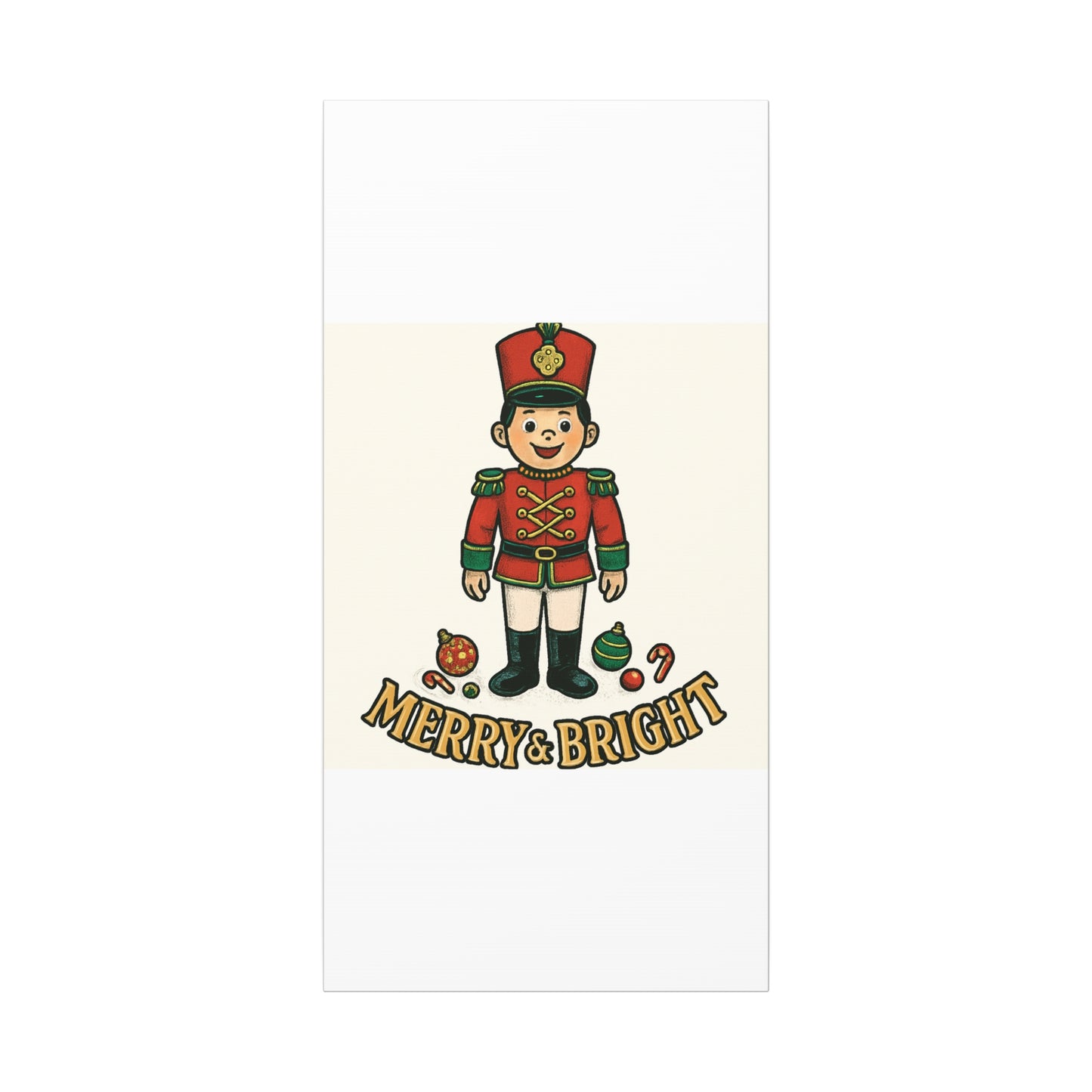 Nutcracker Soldier Matte Canvas Wall Art — Merry & Bright Holiday Decor