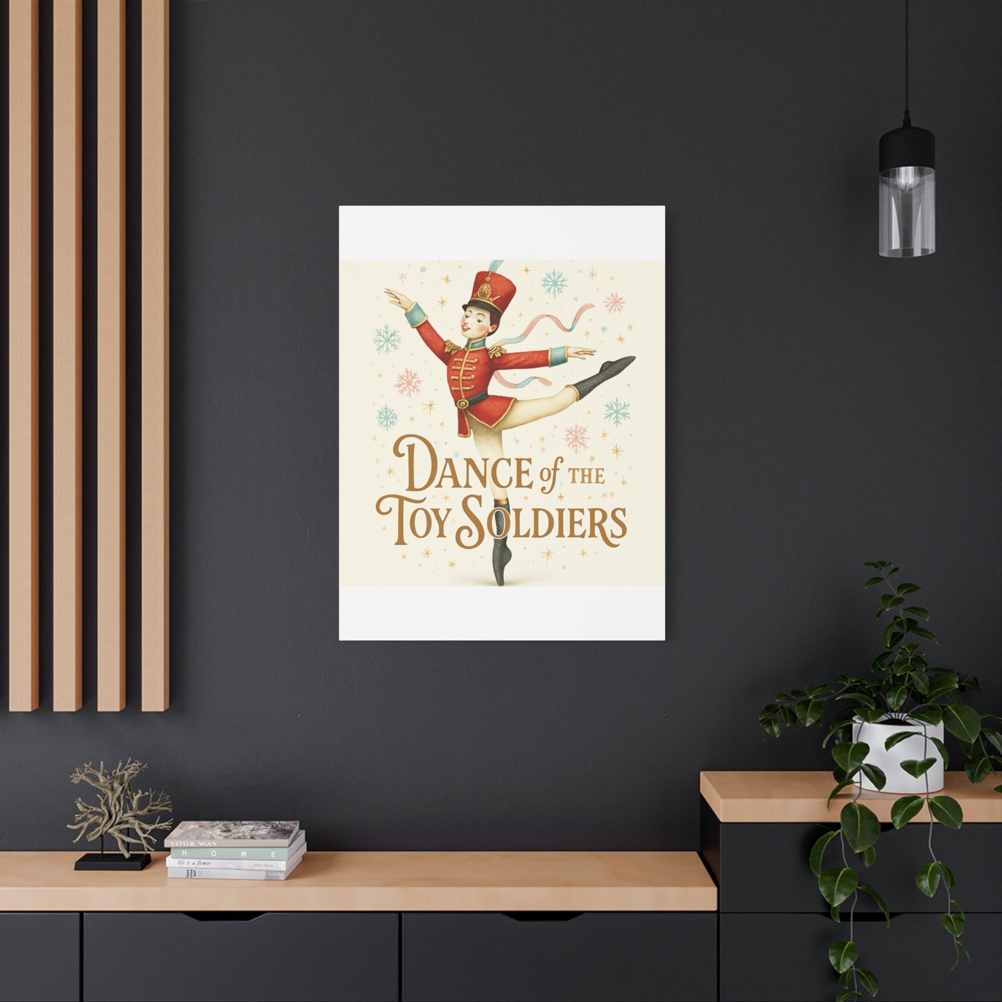 Dance of the Toy Soldiers Canvas Wall Art — Vintage Nutcracker Ballet Print