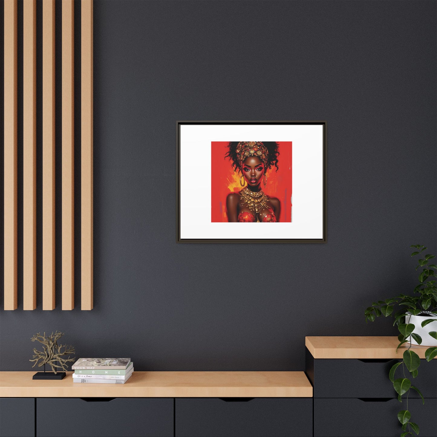 Matte Canvas, Framed (Multi-color)