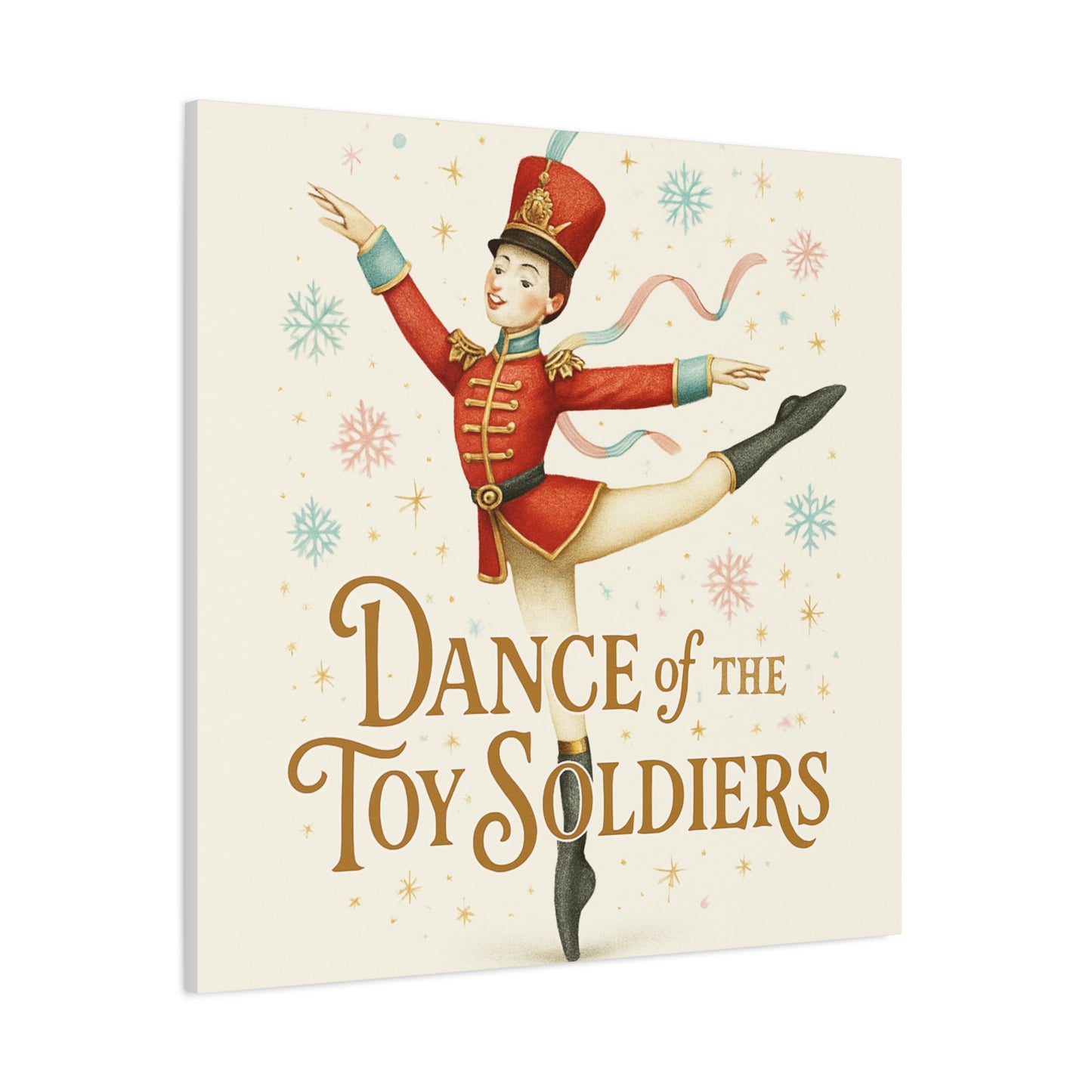 Dance of the Toy Soldiers Canvas Wall Art — Vintage Nutcracker Ballet Print