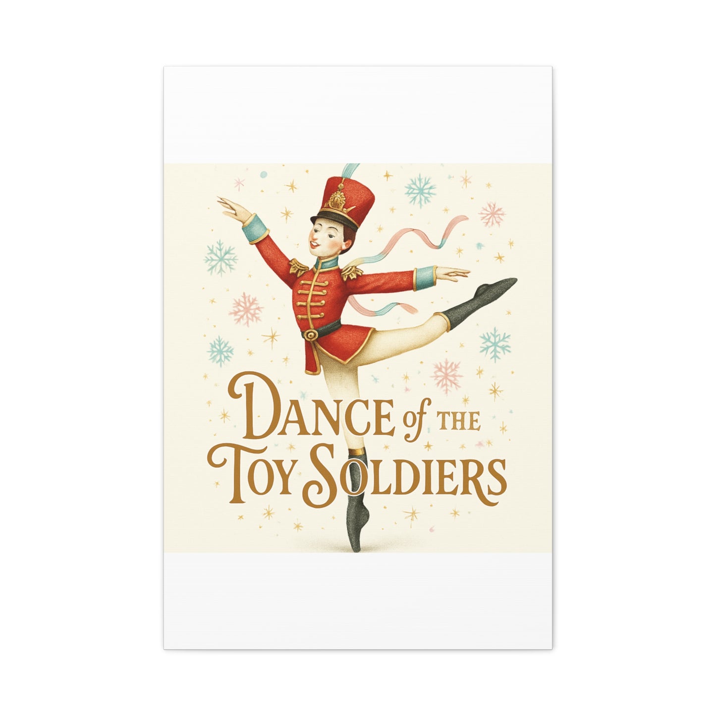 Dance of the Toy Soldiers Canvas Wall Art — Vintage Nutcracker Ballet Print