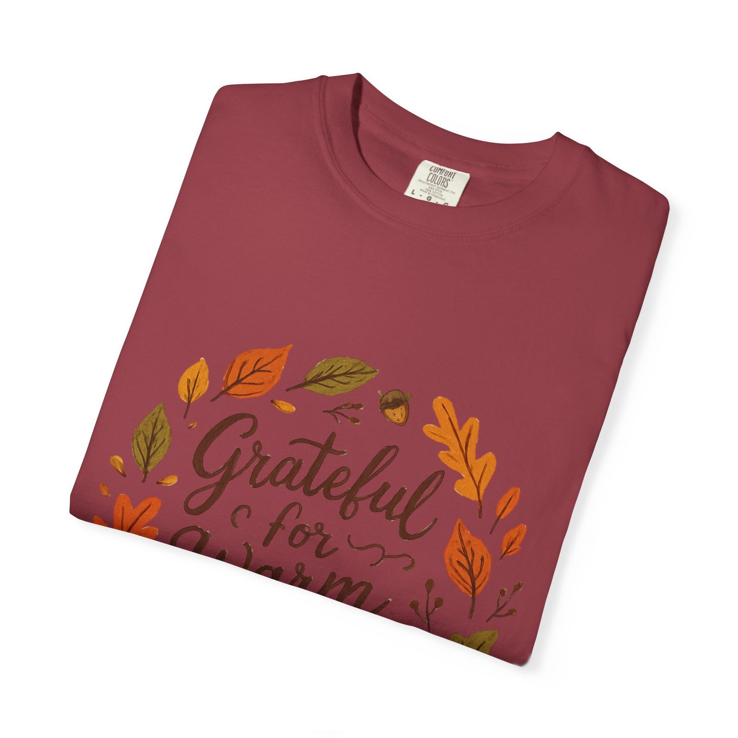 Grateful for Warm Moments T-Shirt — Cozy Autumn Coffee Mug Design