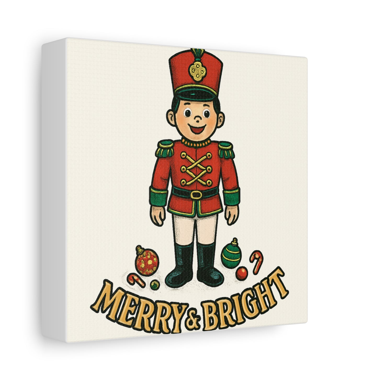 Nutcracker Soldier Matte Canvas Wall Art — Merry & Bright Holiday Decor