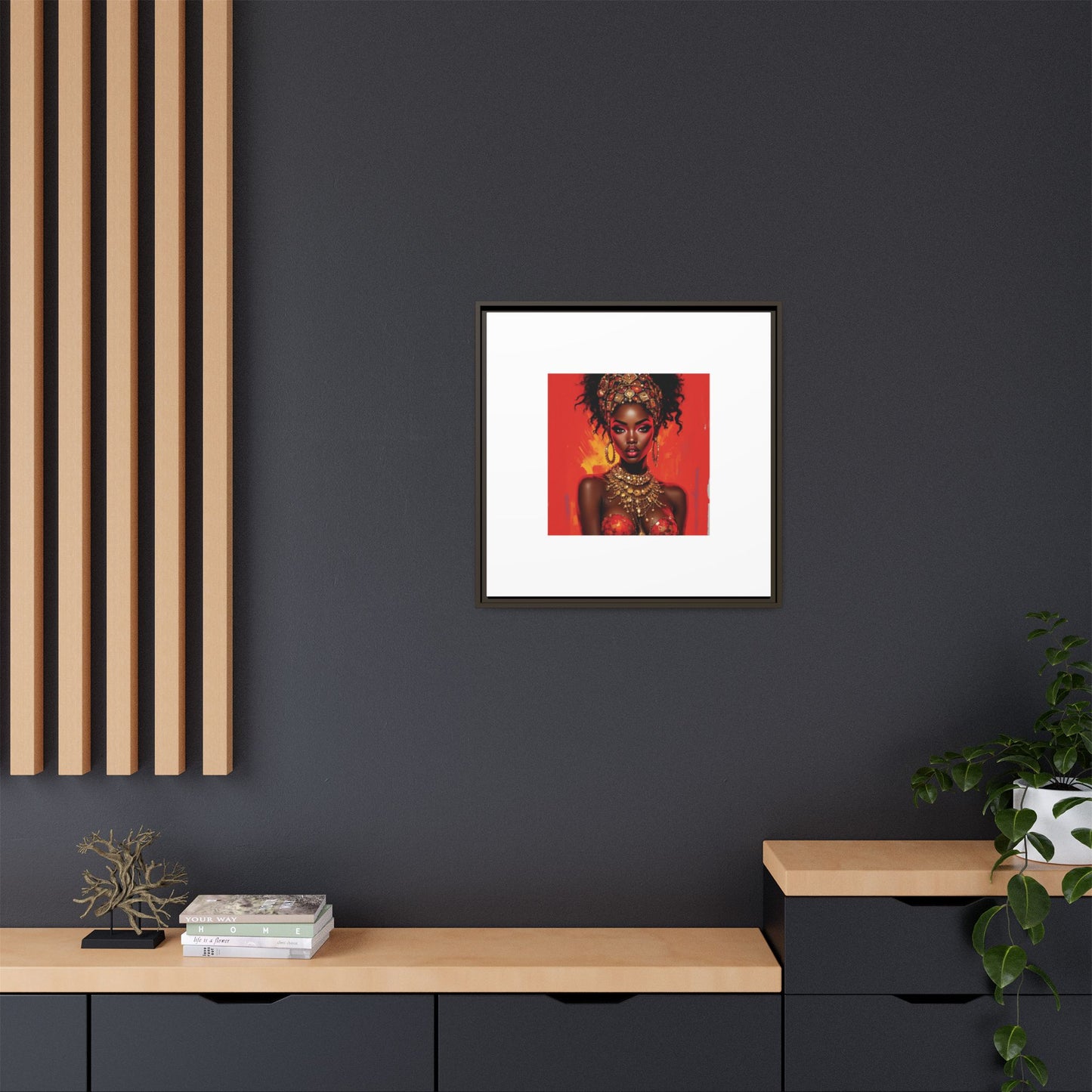 Matte Canvas, Framed (Multi-color)