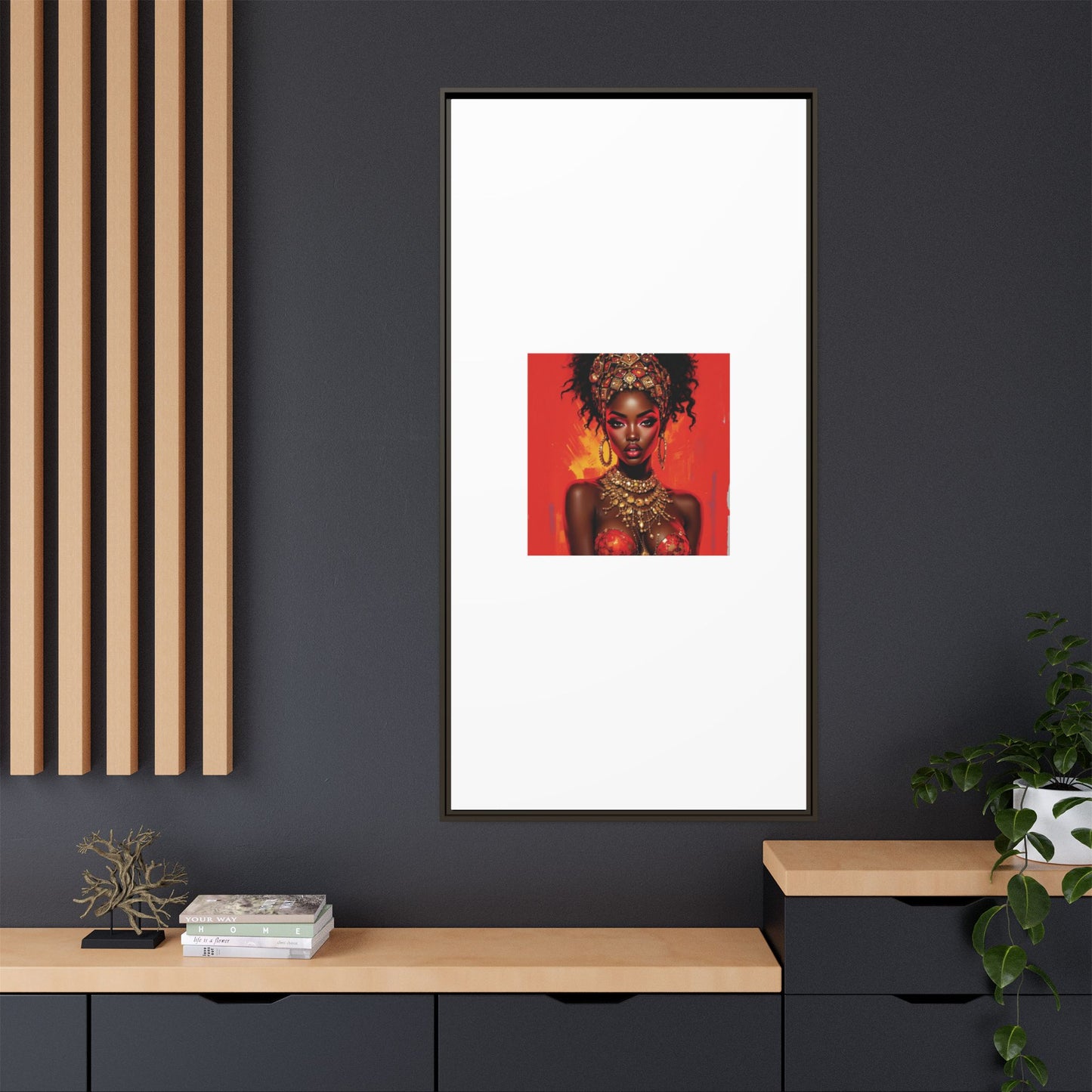 Matte Canvas, Framed (Multi-color)