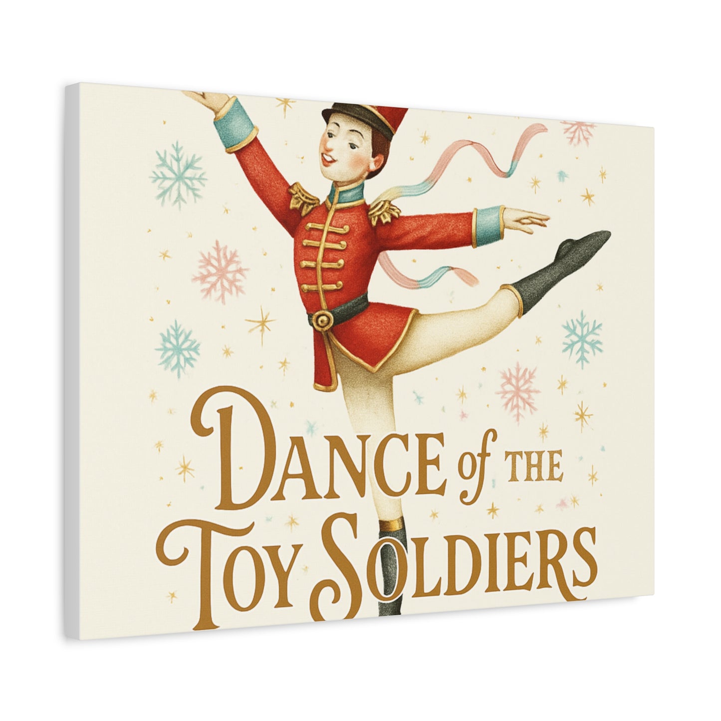 Dance of the Toy Soldiers Canvas Wall Art — Vintage Nutcracker Ballet Print