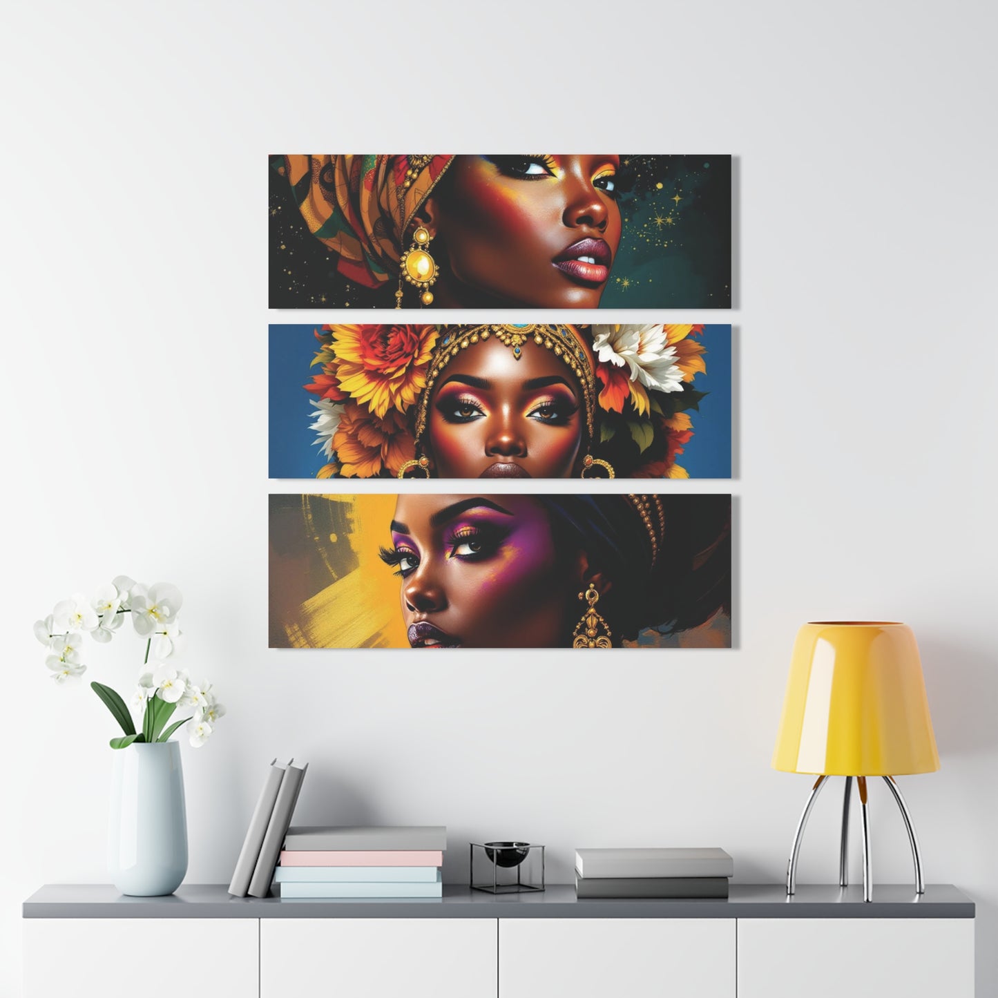 Christmas Acrylic Triptych Prints, Holiday Wall Art, Winter Decor, Festive Home Decoration, Seasonal Gift Ideas