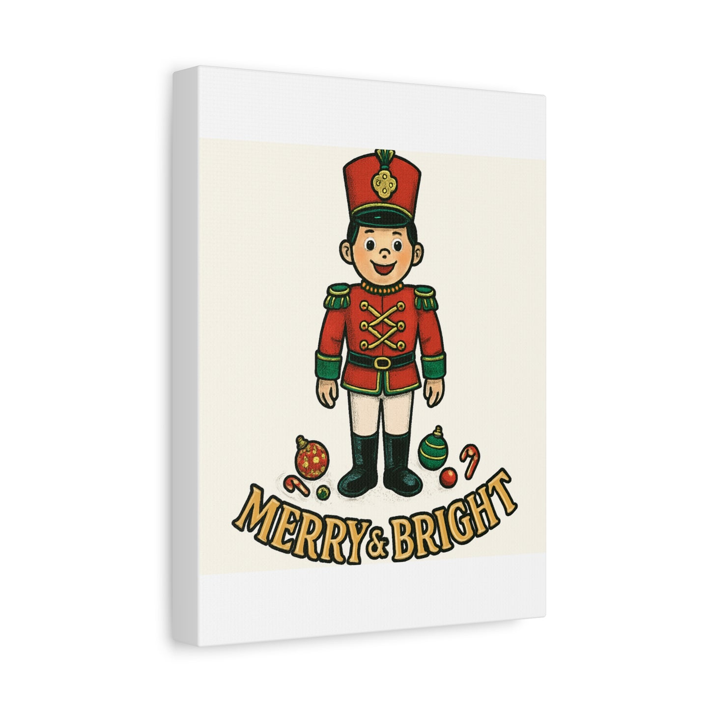 Nutcracker Soldier Matte Canvas Wall Art — Merry & Bright Holiday Decor