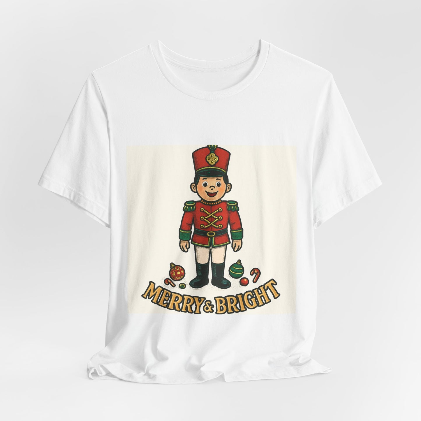 Nutcracker Christmas T‑Shirt — "Merry & Bright" Holiday Tee