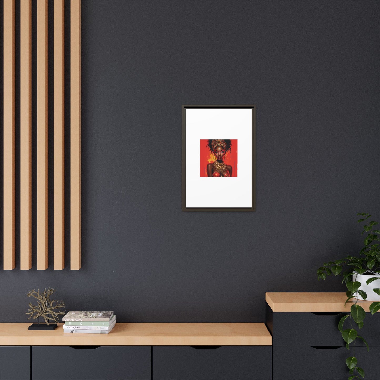 Matte Canvas, Framed (Multi-color)