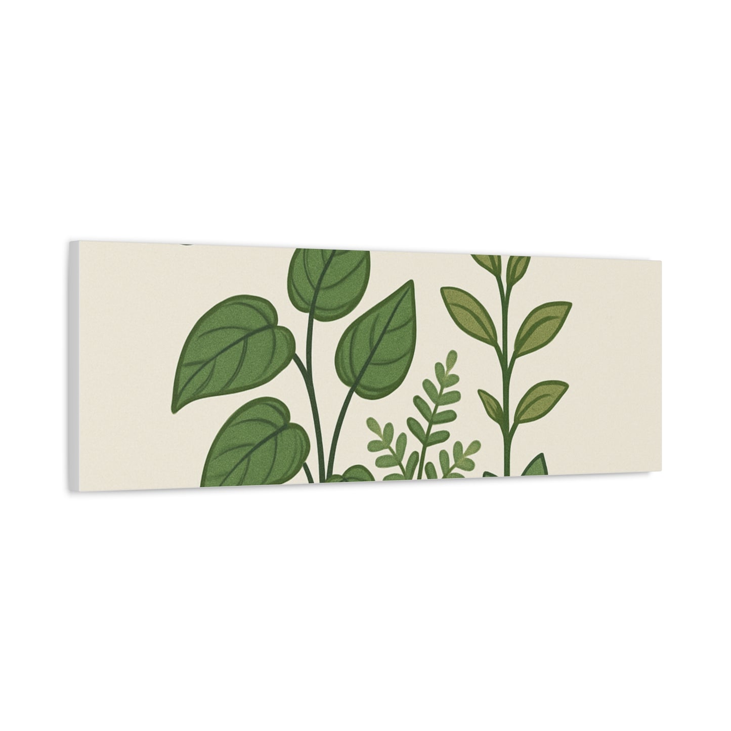 Grow Through It Canvas Wall Art — Botanical Inspirational Quote Matte Print