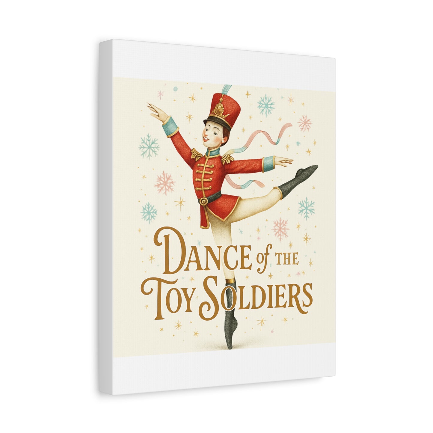 Dance of the Toy Soldiers Canvas Wall Art — Vintage Nutcracker Ballet Print