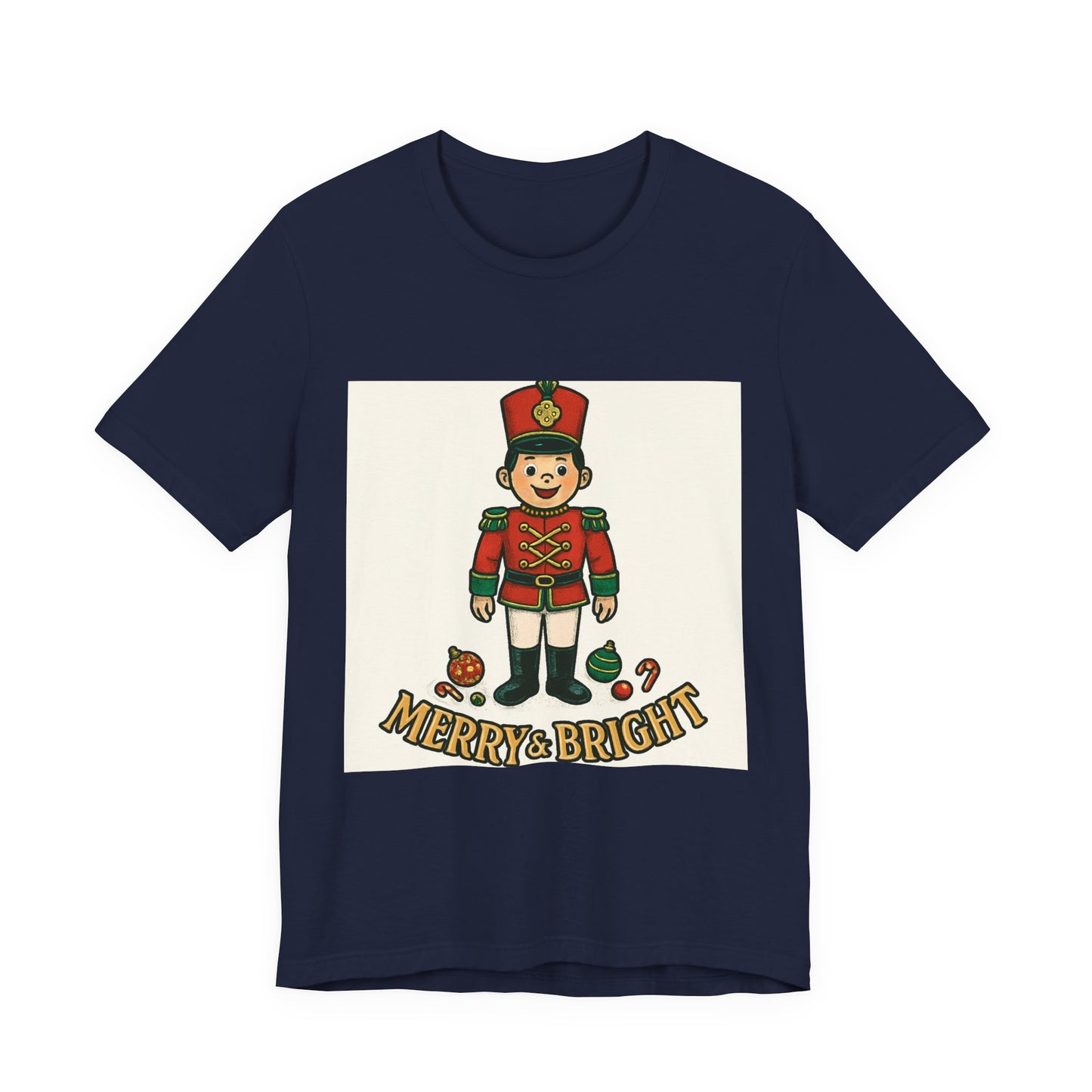 Nutcracker Christmas T‑Shirt — "Merry & Bright" Holiday Tee