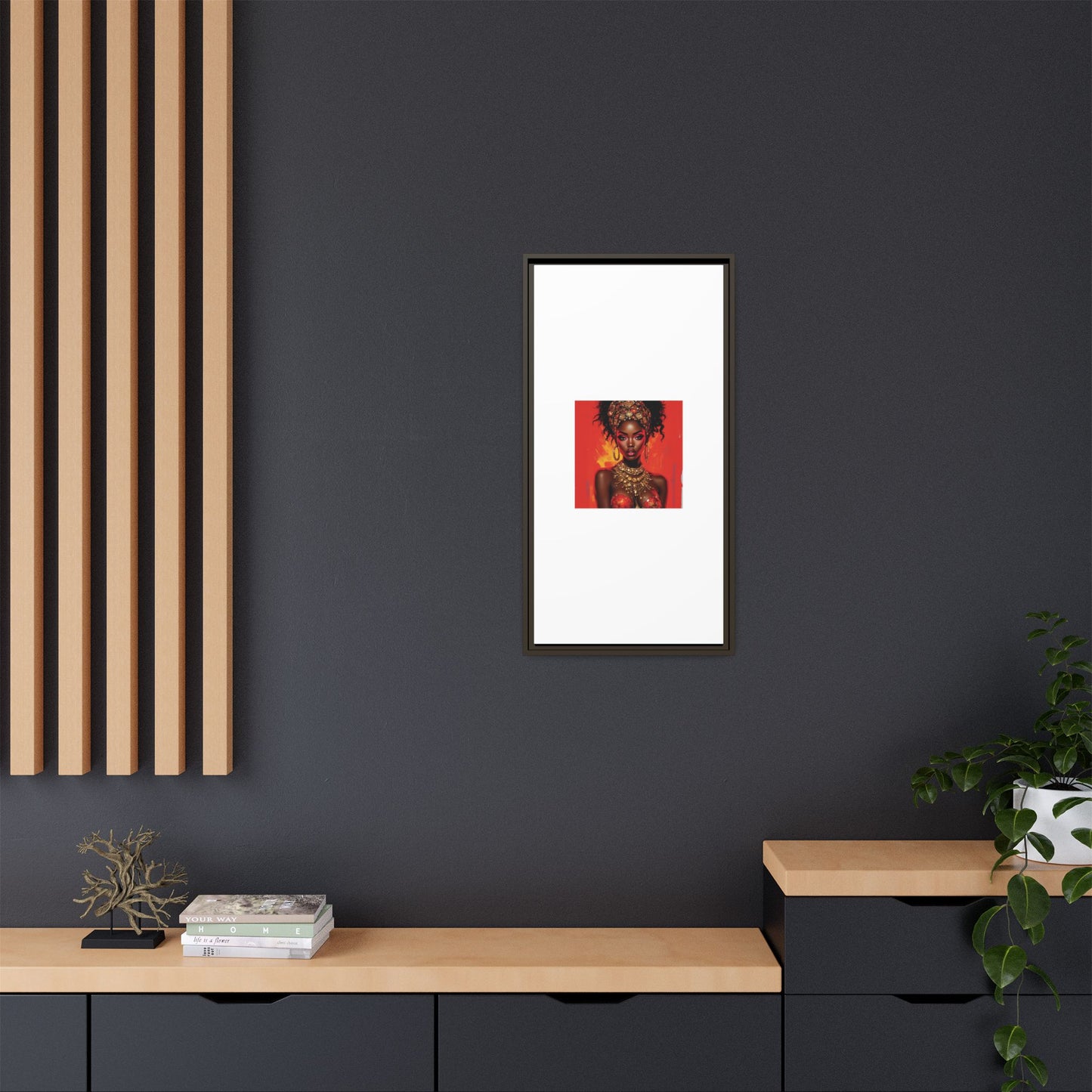 Matte Canvas, Framed (Multi-color)