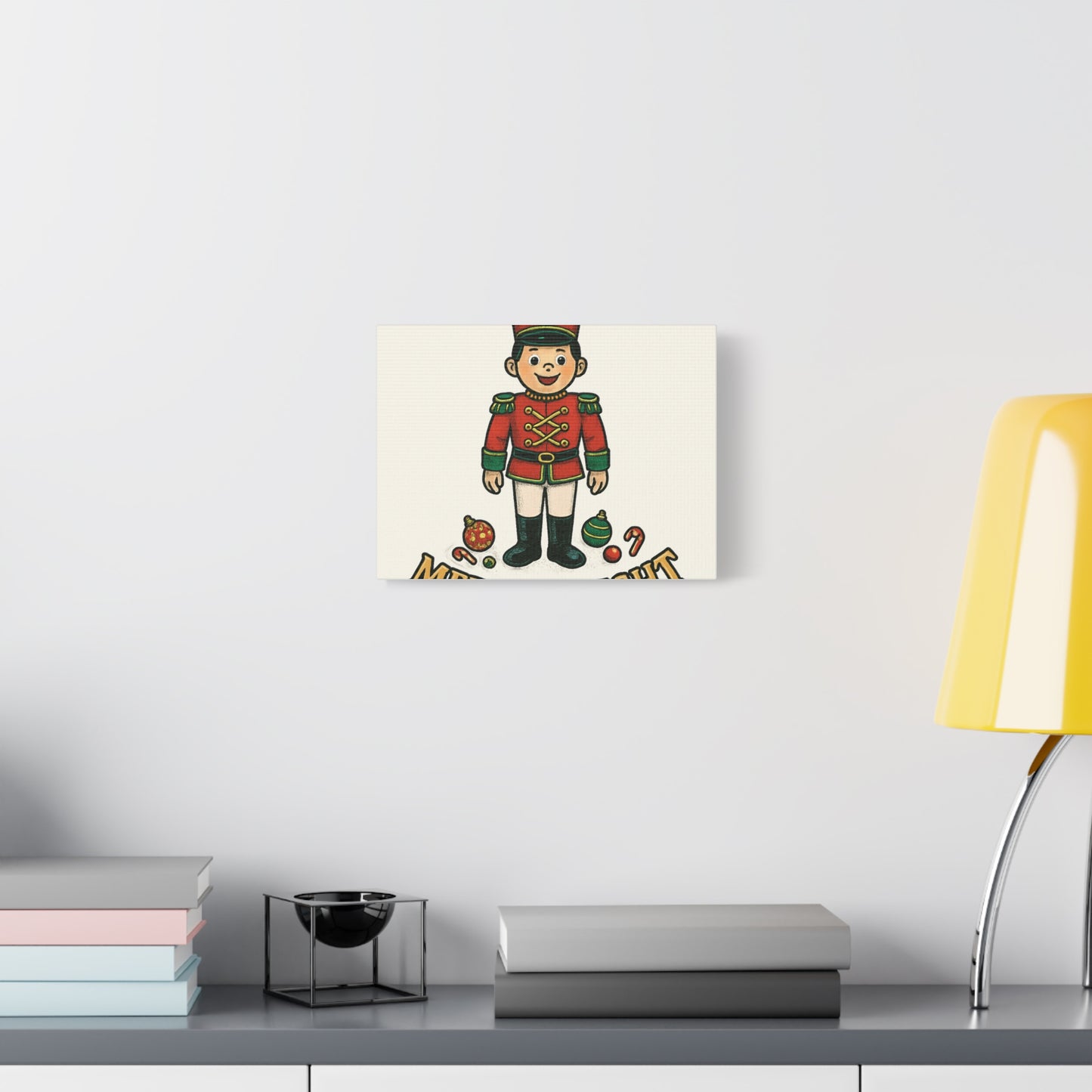 Nutcracker Soldier Matte Canvas Wall Art — Merry & Bright Holiday Decor
