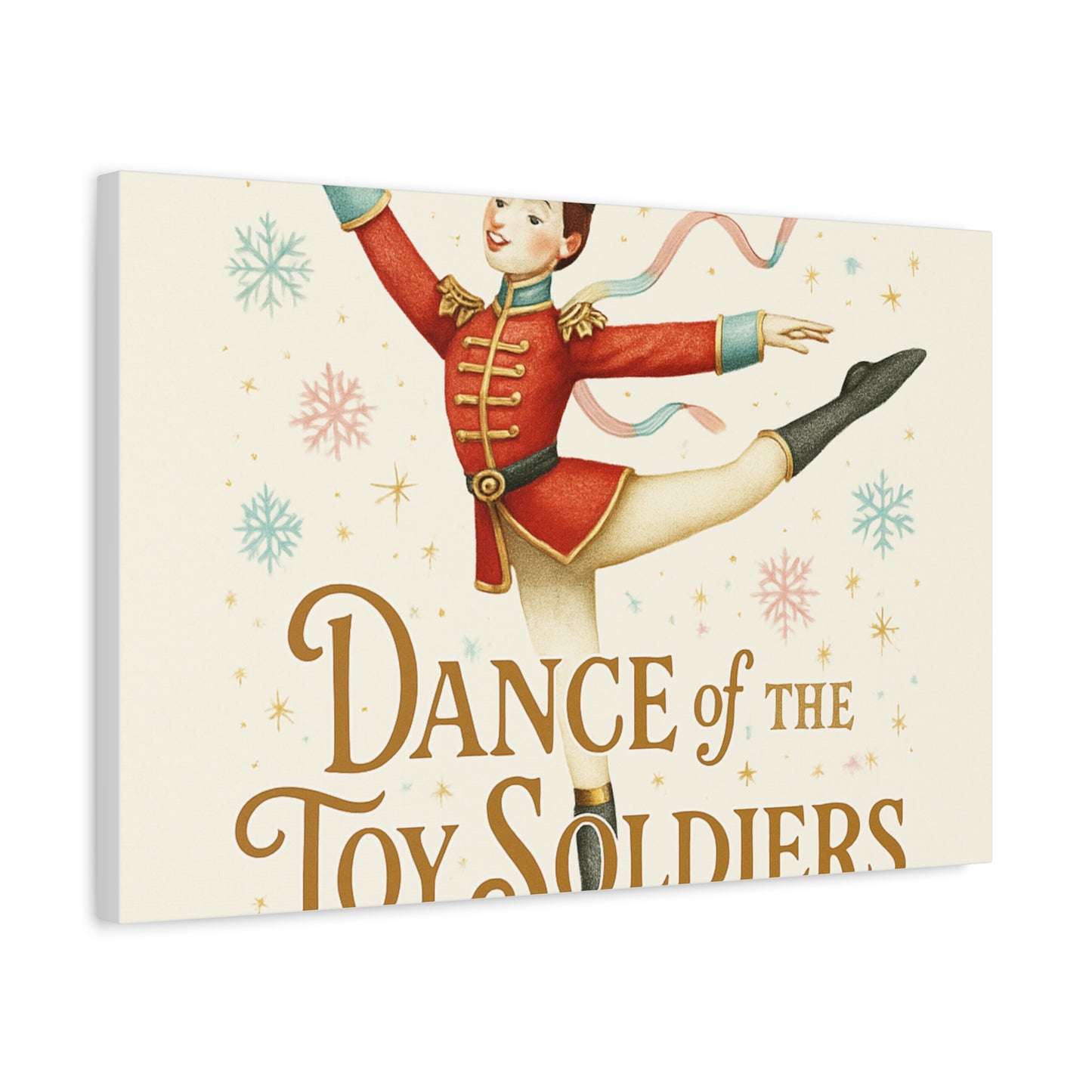 Dance of the Toy Soldiers Canvas Wall Art — Vintage Nutcracker Ballet Print