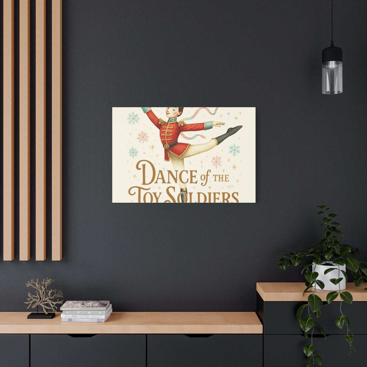 Dance of the Toy Soldiers Canvas Wall Art — Vintage Nutcracker Ballet Print