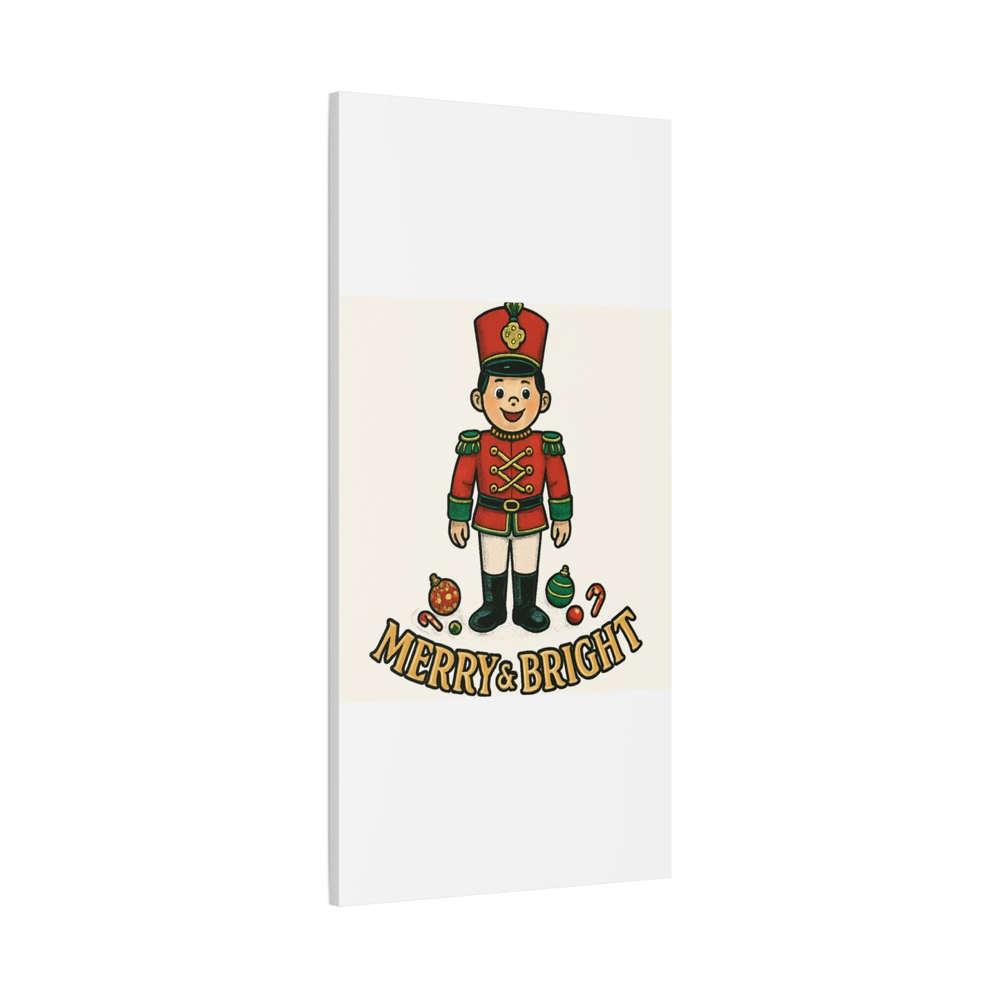 Nutcracker Soldier Matte Canvas Wall Art — Merry & Bright Holiday Decor