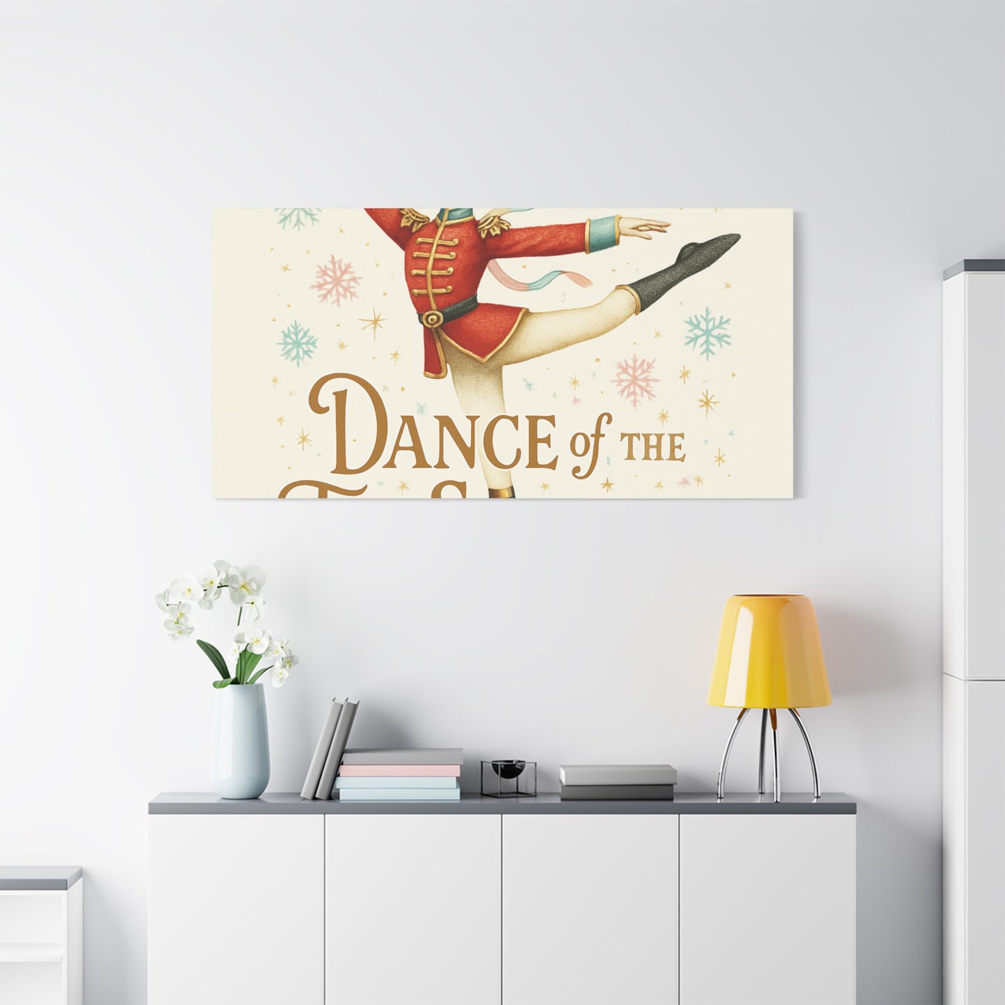 Dance of the Toy Soldiers Canvas Wall Art — Vintage Nutcracker Ballet Print
