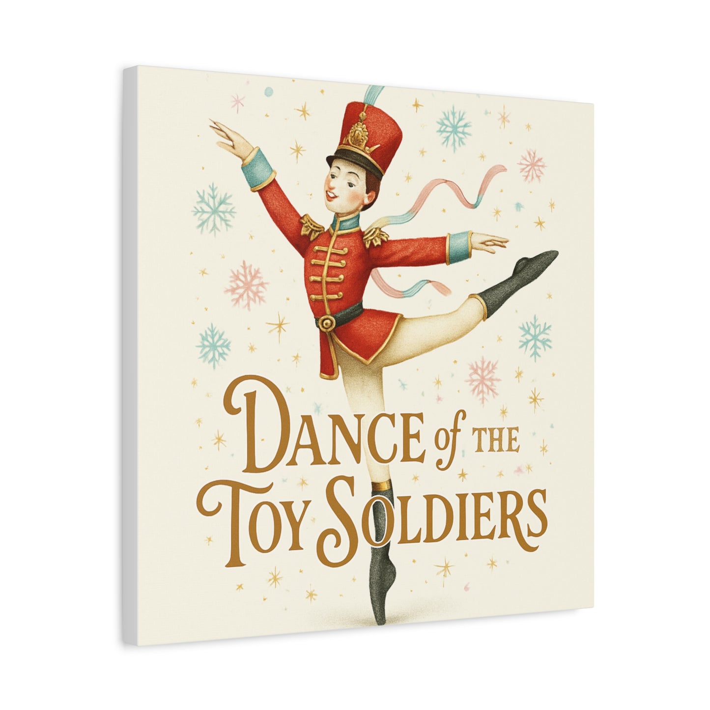 Dance of the Toy Soldiers Canvas Wall Art — Vintage Nutcracker Ballet Print